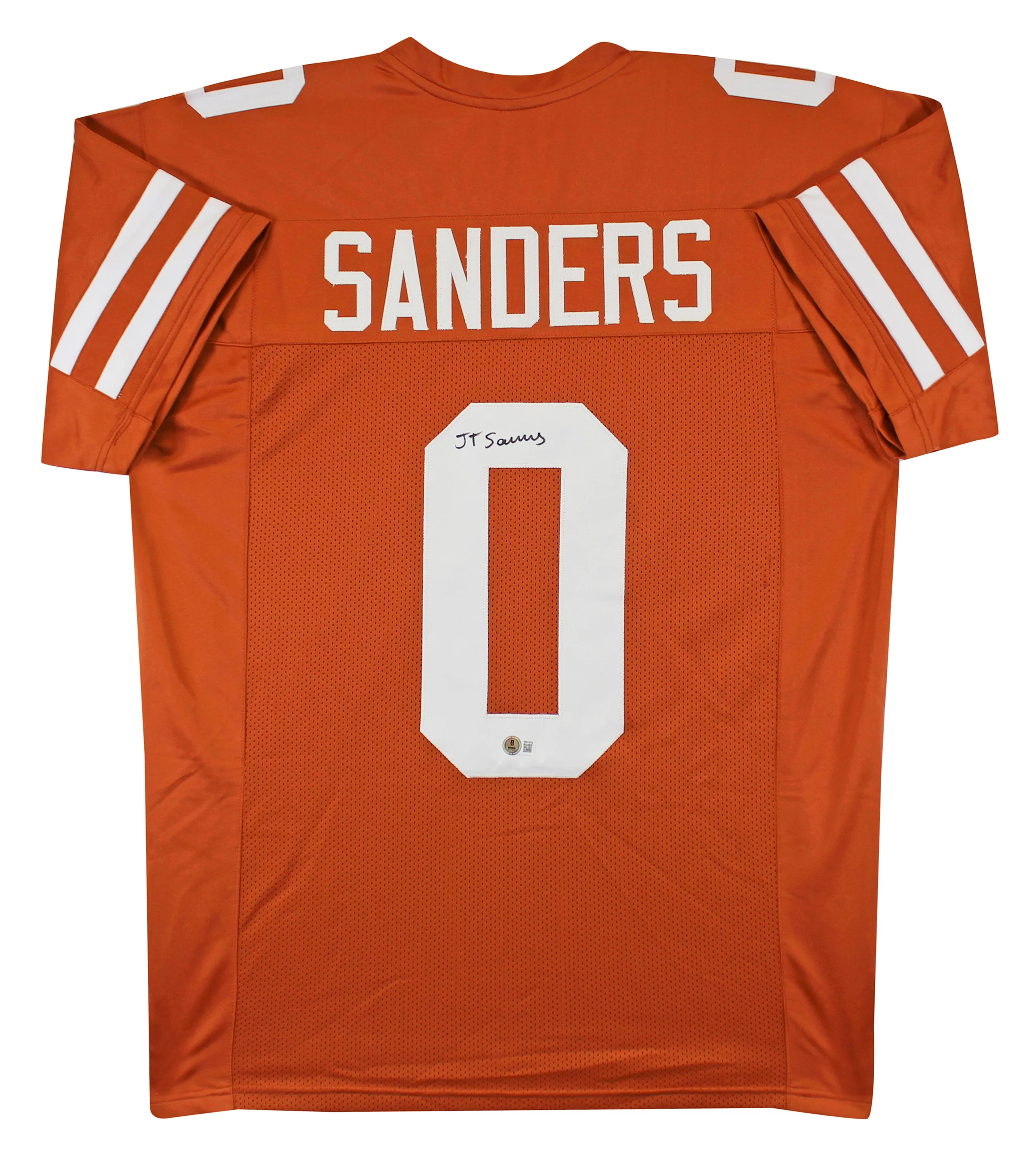 Texas Ja'Tavion Sanders Signed Burnt Orange Pro Style Jersey BAS Witnessed - Image 2