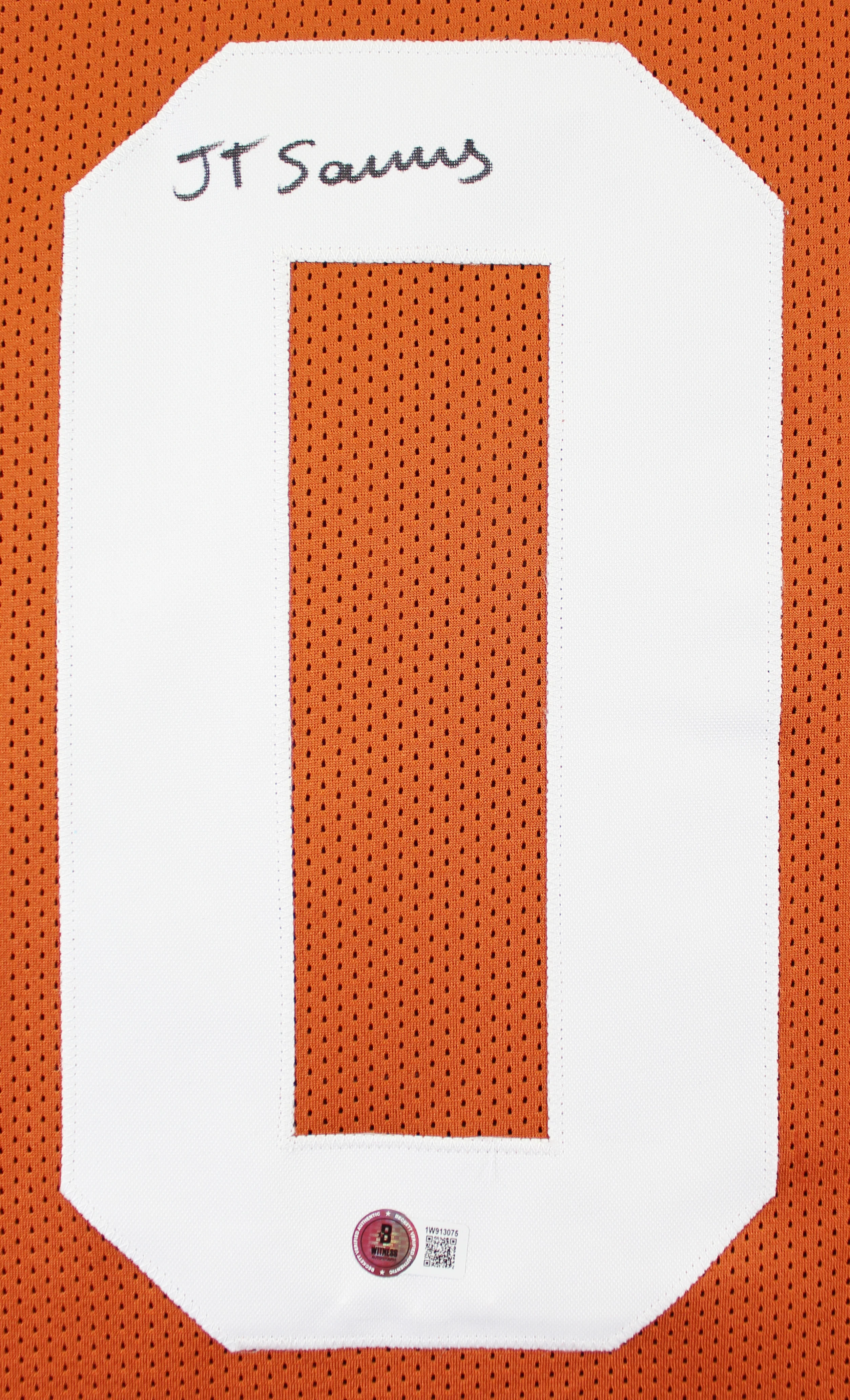 Texas Ja'Tavion Sanders Signed Burnt Orange Pro Style Jersey BAS Witnessed - Image 3