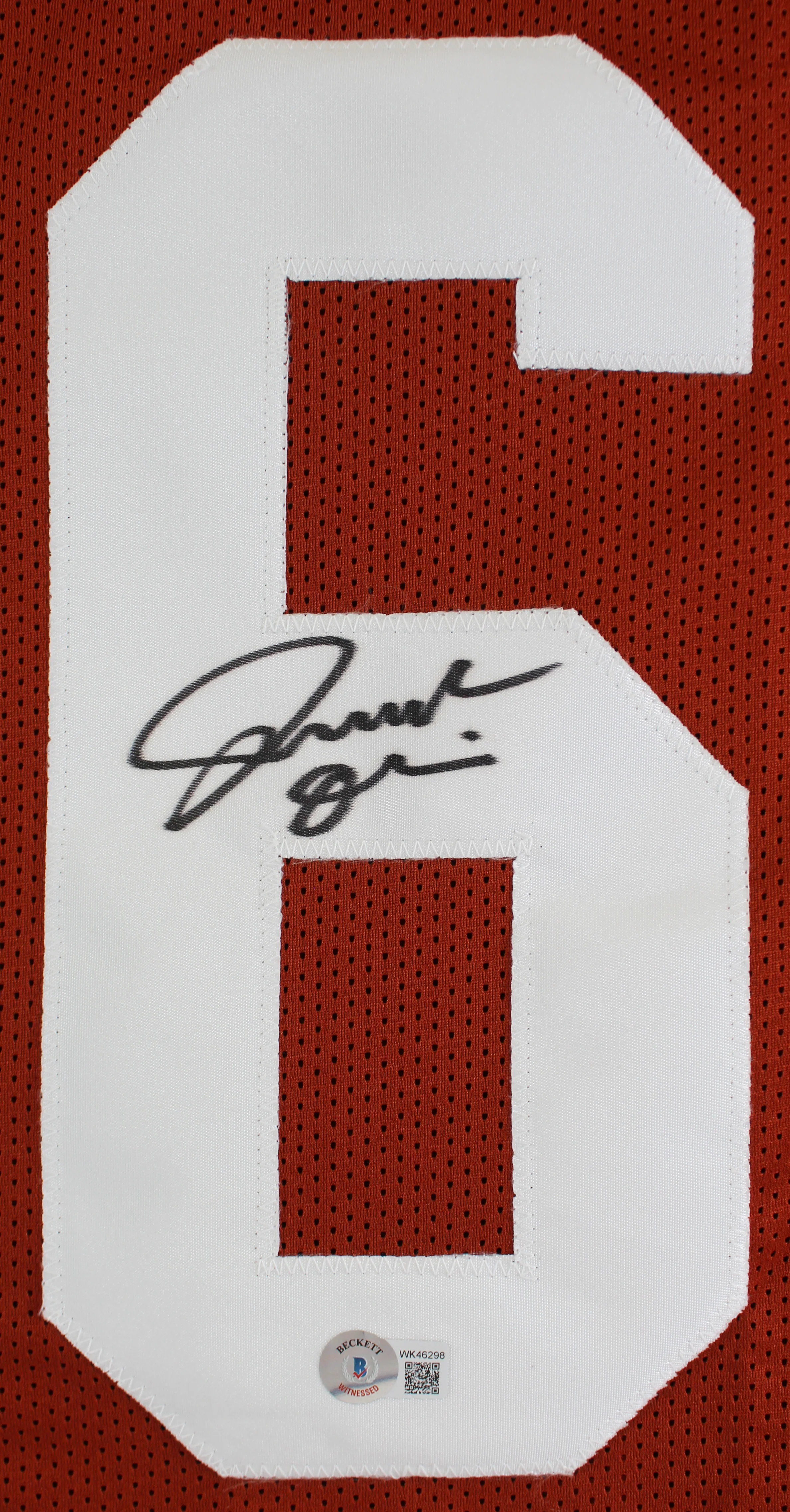 Texas Joseph Ossai Authentic Signed Burnt Orange Pro Style Jersey Jersey BAS Wit - Image 3