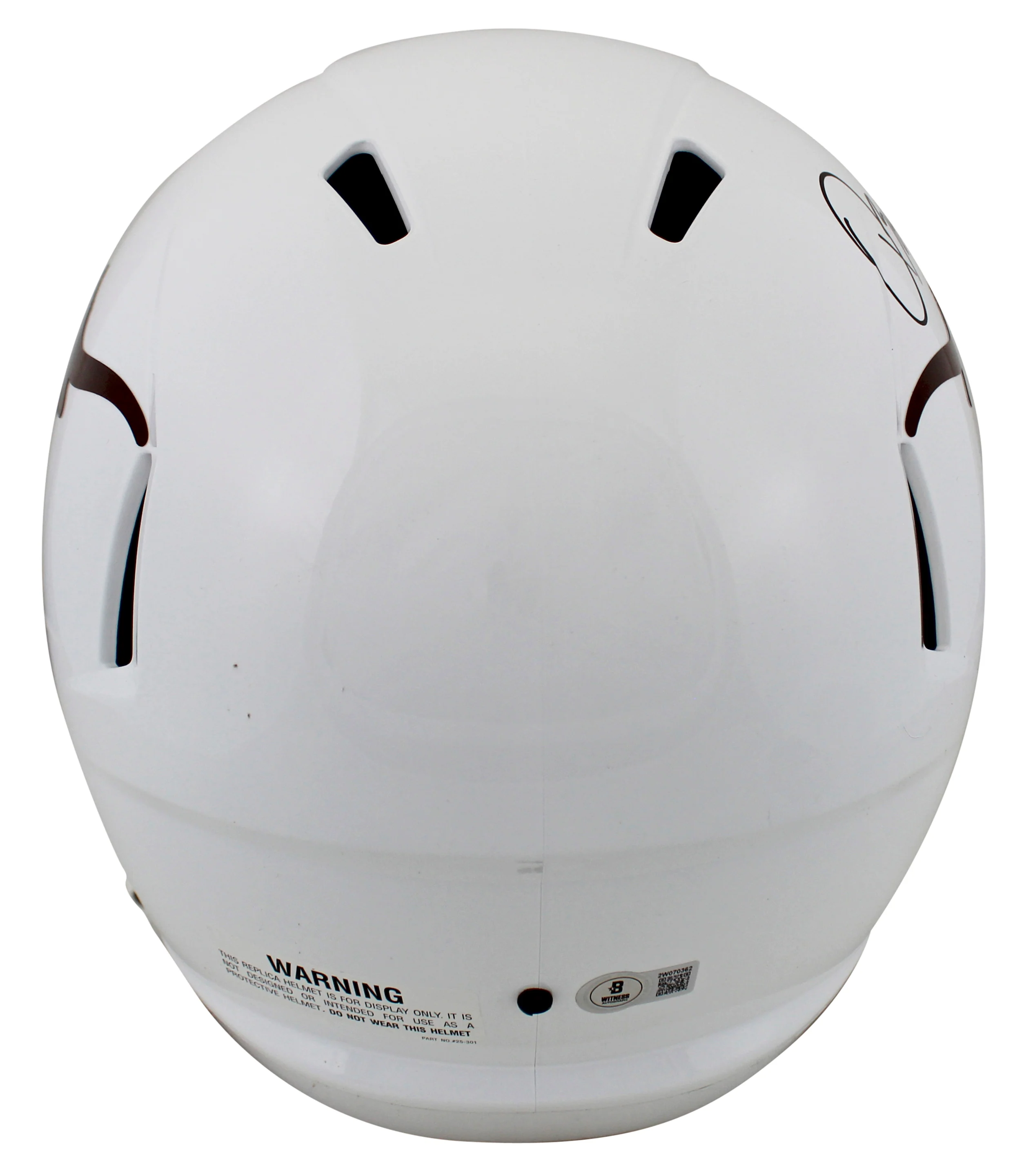 Texas Quinn Ewers Signed Full Size Speed Rep Helmet W/ Case BAS Witnessed - Image 4
