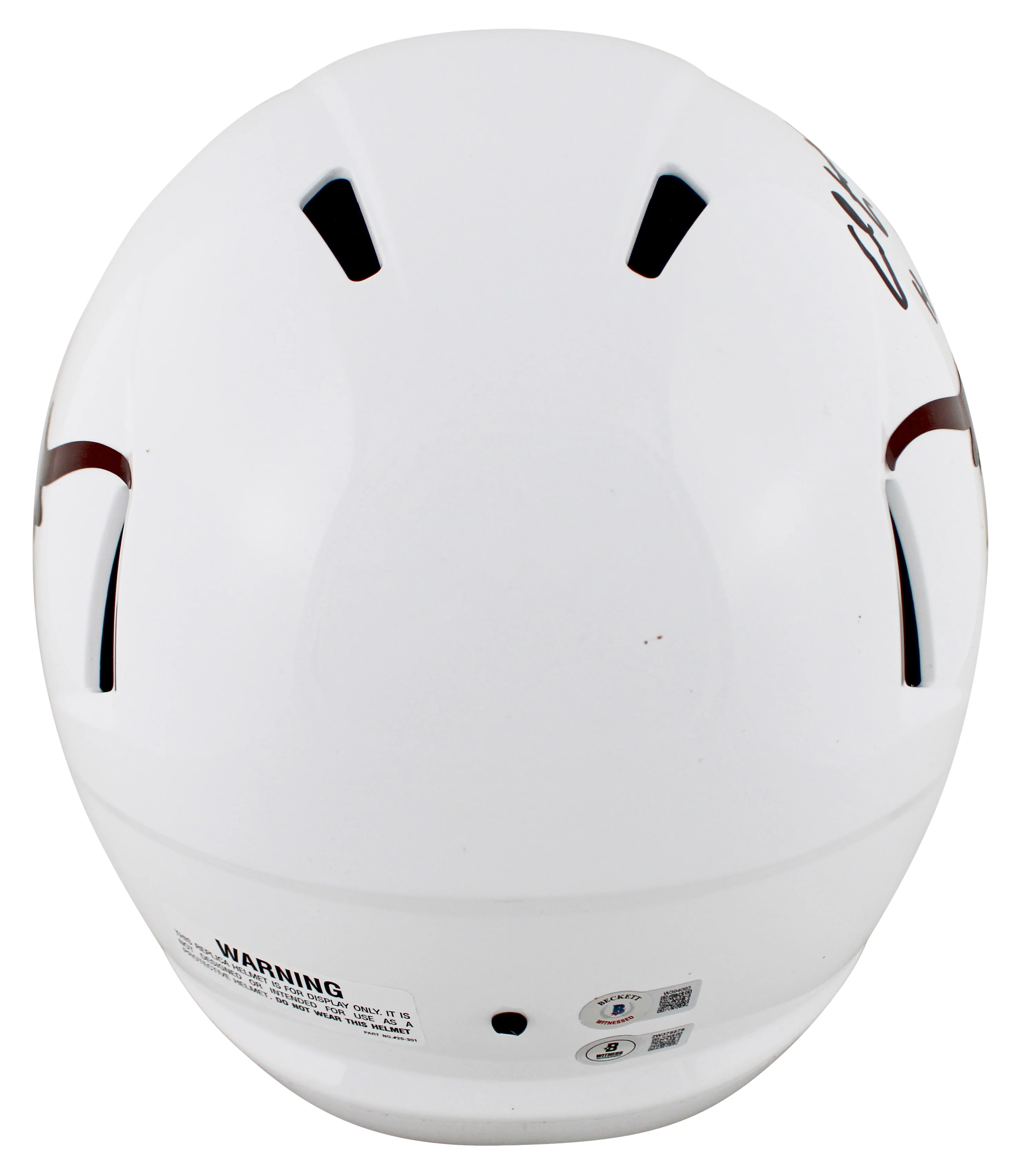 Texas Ricky Williams & Earl Campbell Signed F/S Speed Rep Helmet W/ Case BAS Wit - Image 4