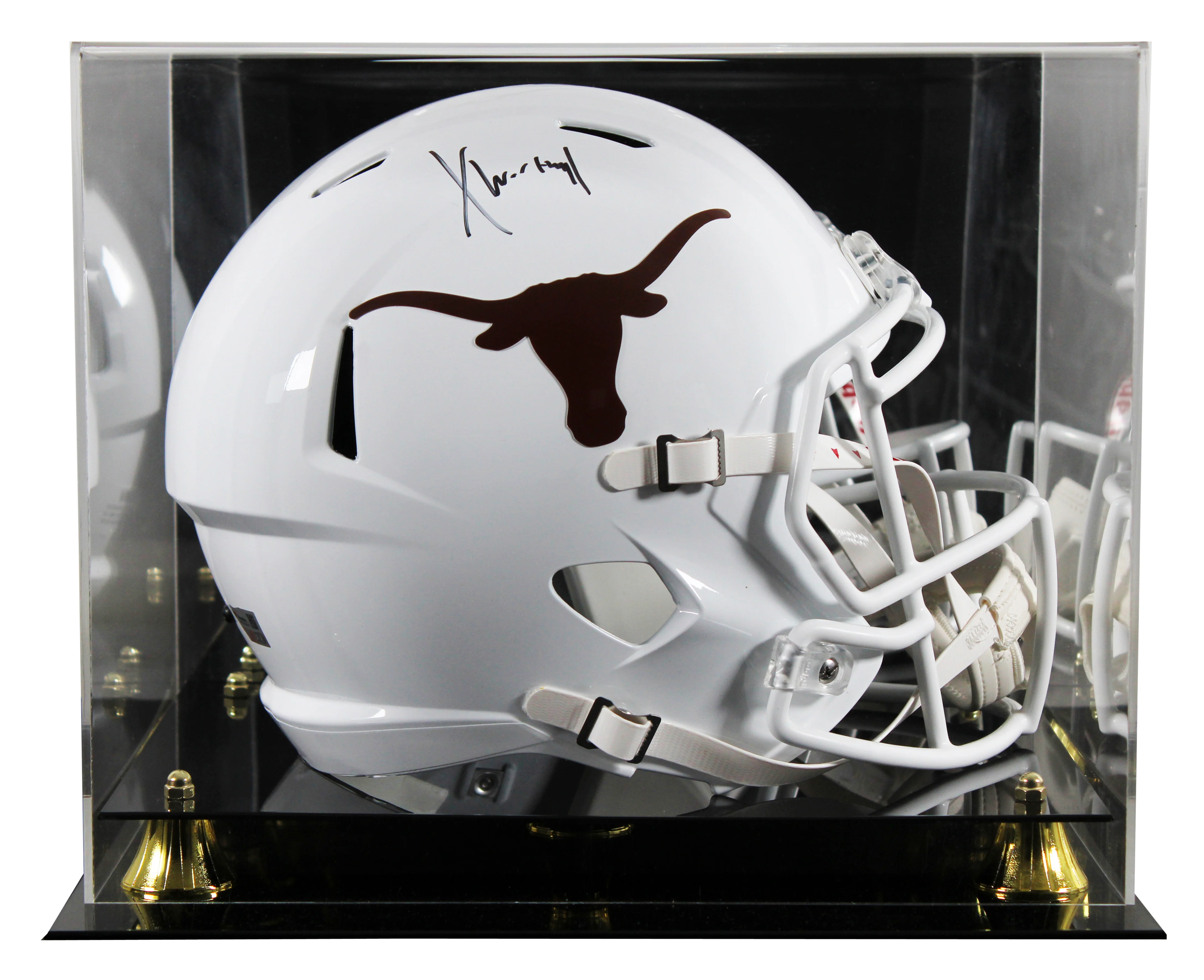 Texas Xavier Worthy Authentic Signed Full Size Speed Rep Helmet W/ Case Fanatics - Image 2