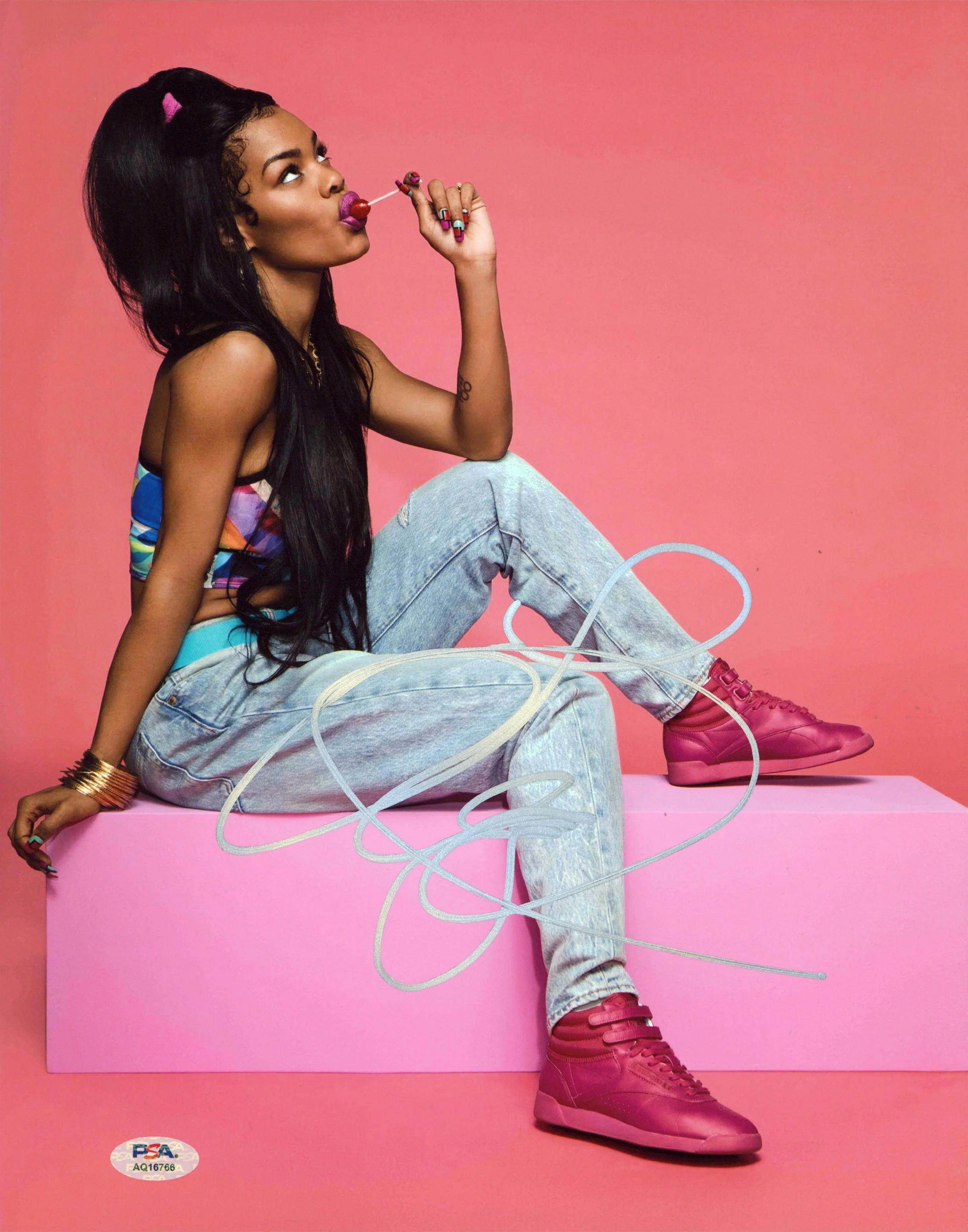 Teyana Taylor A Thousand And One Authentic Signed 11x14 Photo PSA/DNA #AQ16766