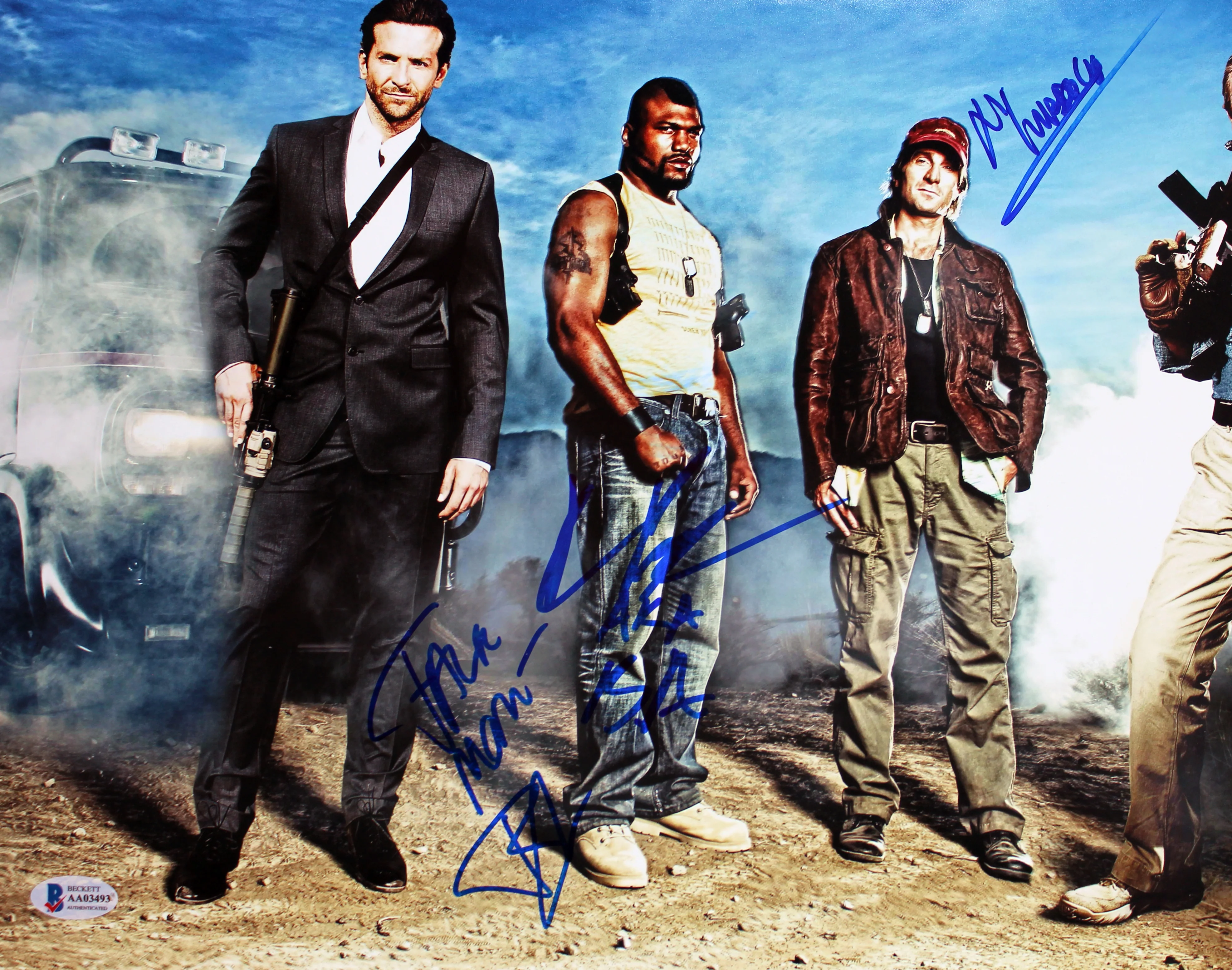 The A-Team (3) Bradley Cooper, Jackson & Copley Signed 12x18 Photo BAS #AA03493 - Image 3
