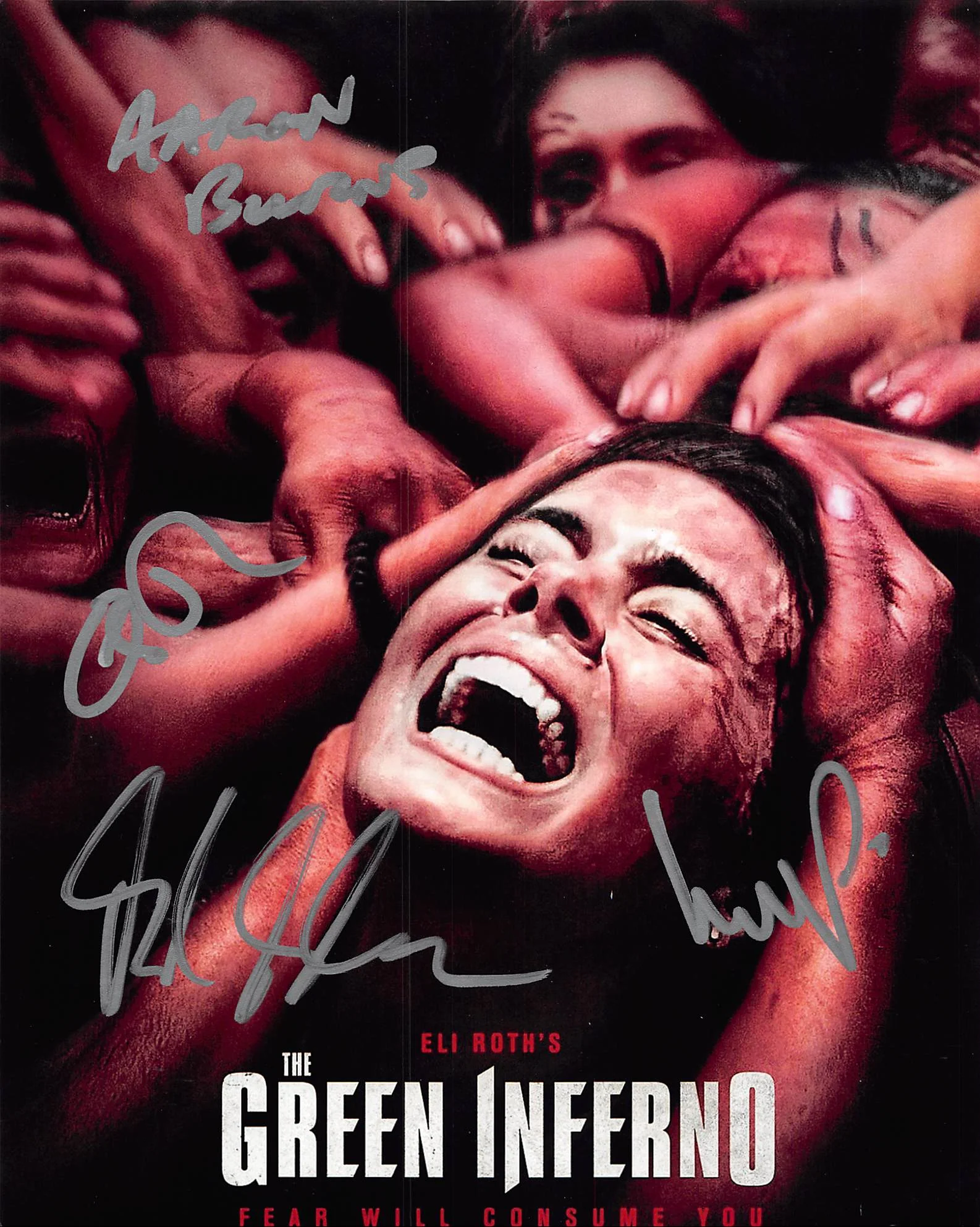 The Green Inferno (4) Sabara, Izzo, Burns & Roth Signed 8x10 Photo BAS #AC33468 - Image 2