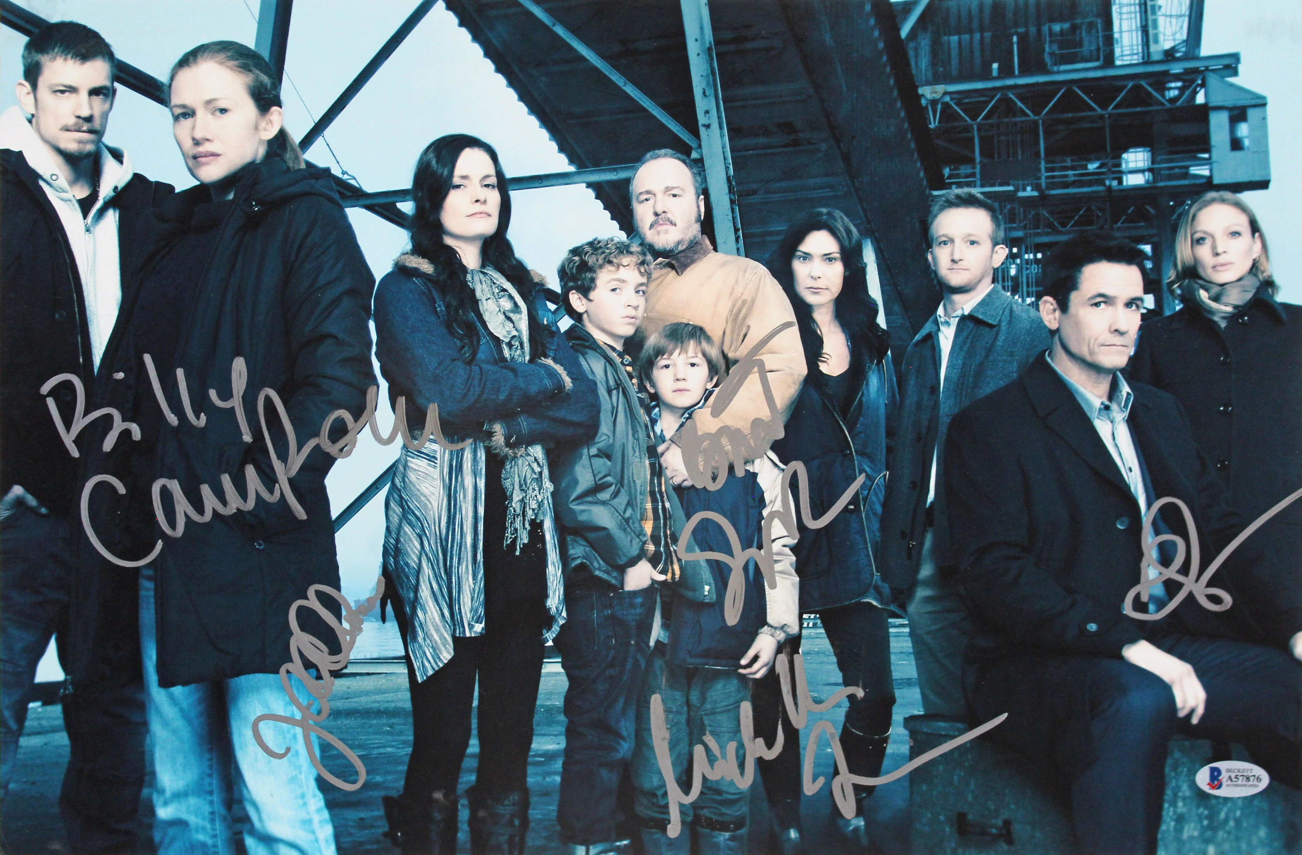 The Killing (5) Campbell, Forbes, Sexton, Lehman & Allan Signed 12x18 Photo BAS - Image 2
