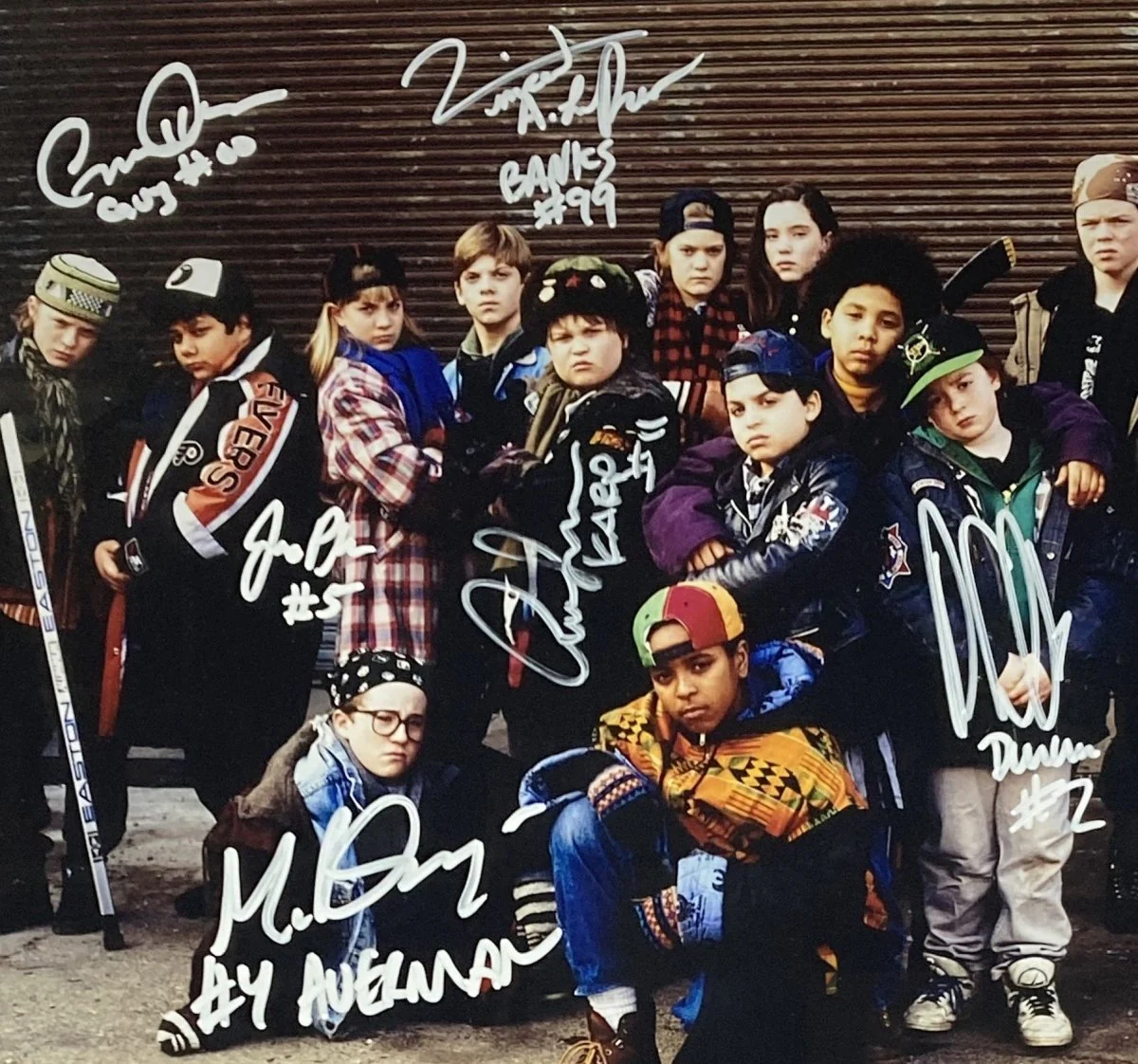 The Mighty Ducks (6) Cast Signed Framed 11x14 Photo BAS ITP - Image 2