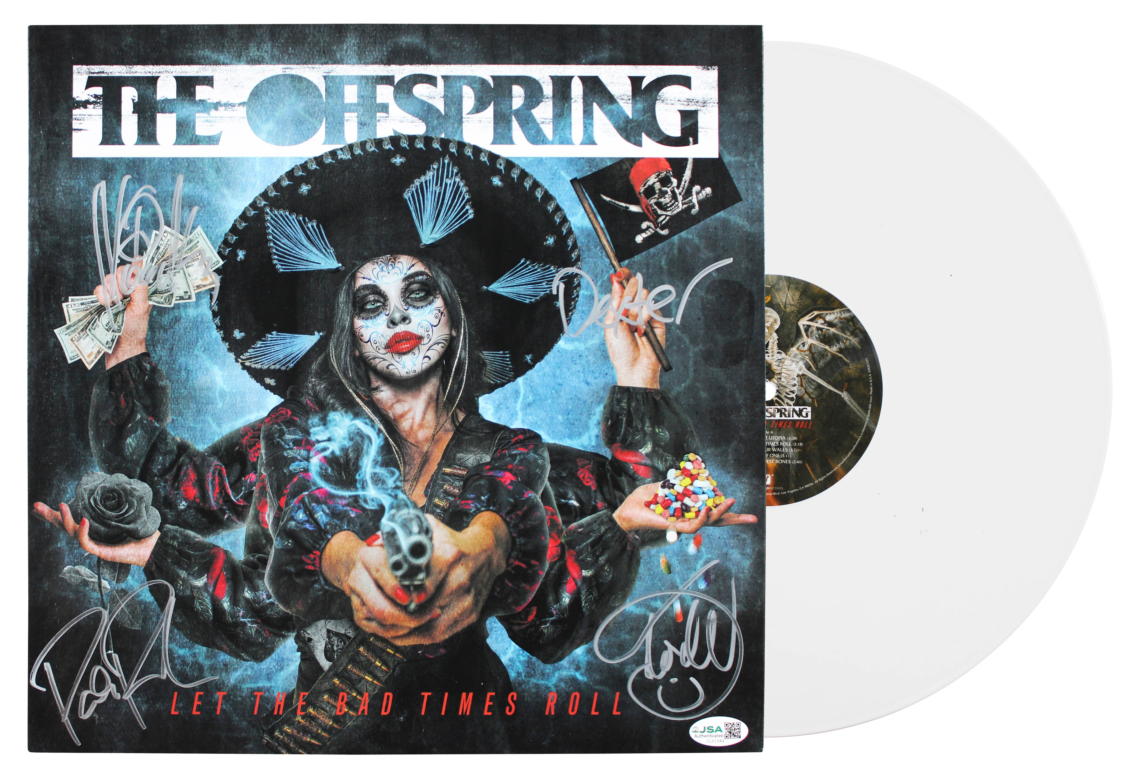 The Offspring (4) Holland, Noodles, Parada & Morse Signed Album JSA #CL51544 - Image 2