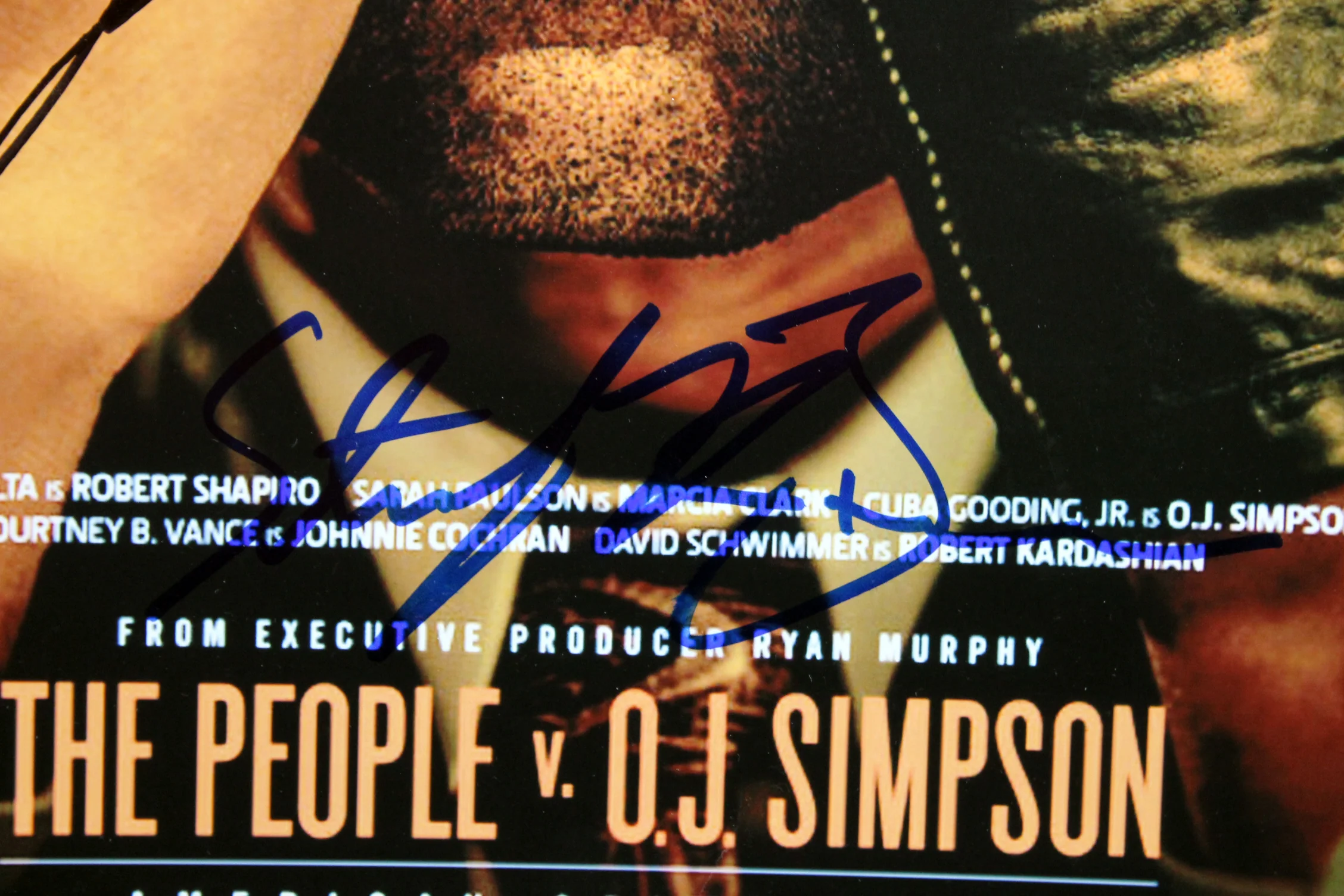 The People V. O.J. Simpson (3) Travolta Signed 12x18 Mini Movie Poster BAS - Image 4