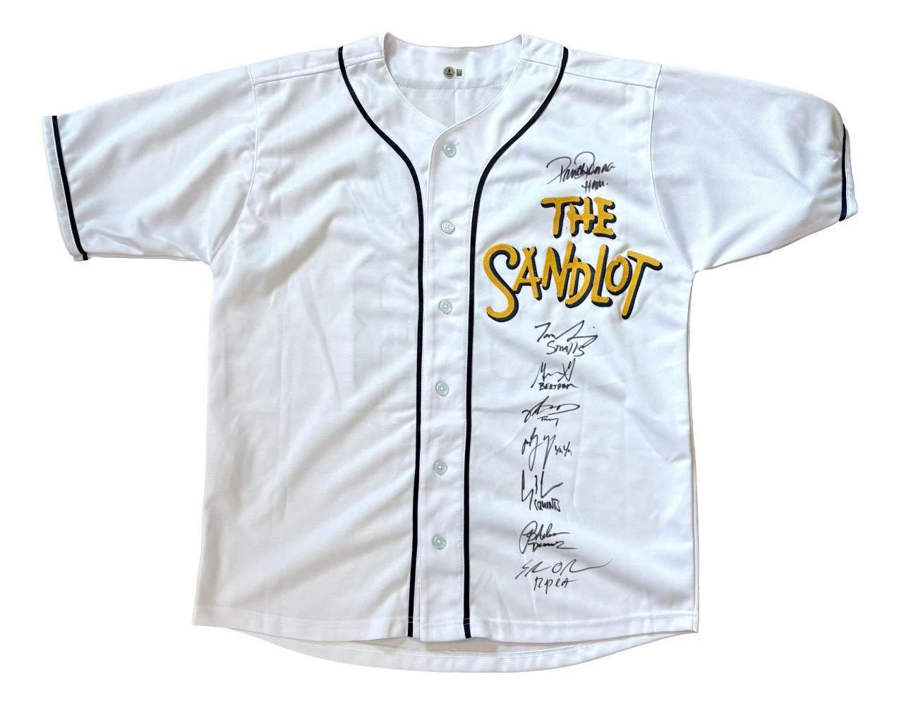 The Sandlot (8) Cast Signed Custom Baseball Jersey BAS