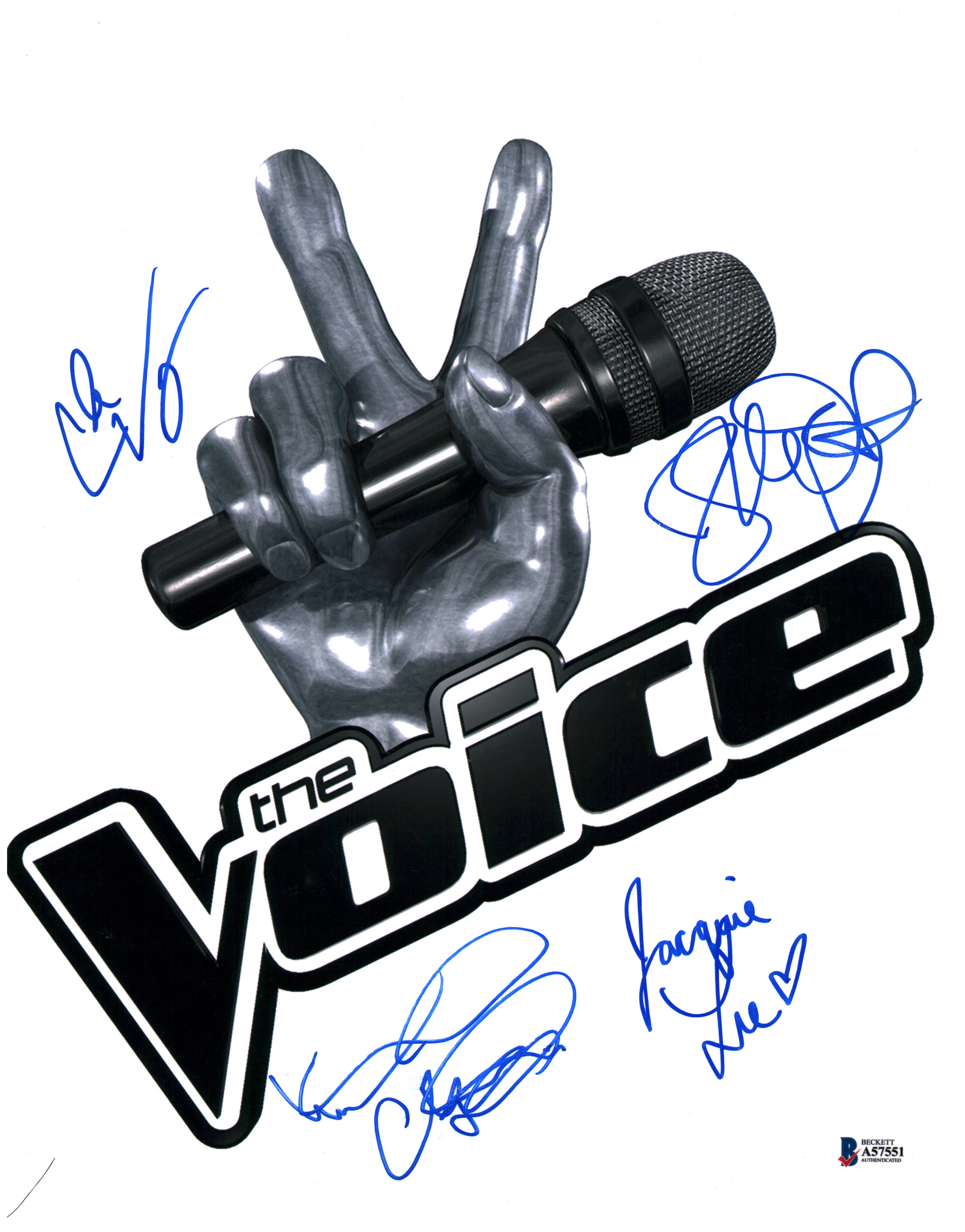 The Voice (4) Lee, Vosbury, Champlin & Wolpert Signed 11x14 Photo BAS #A57551 - Image 2