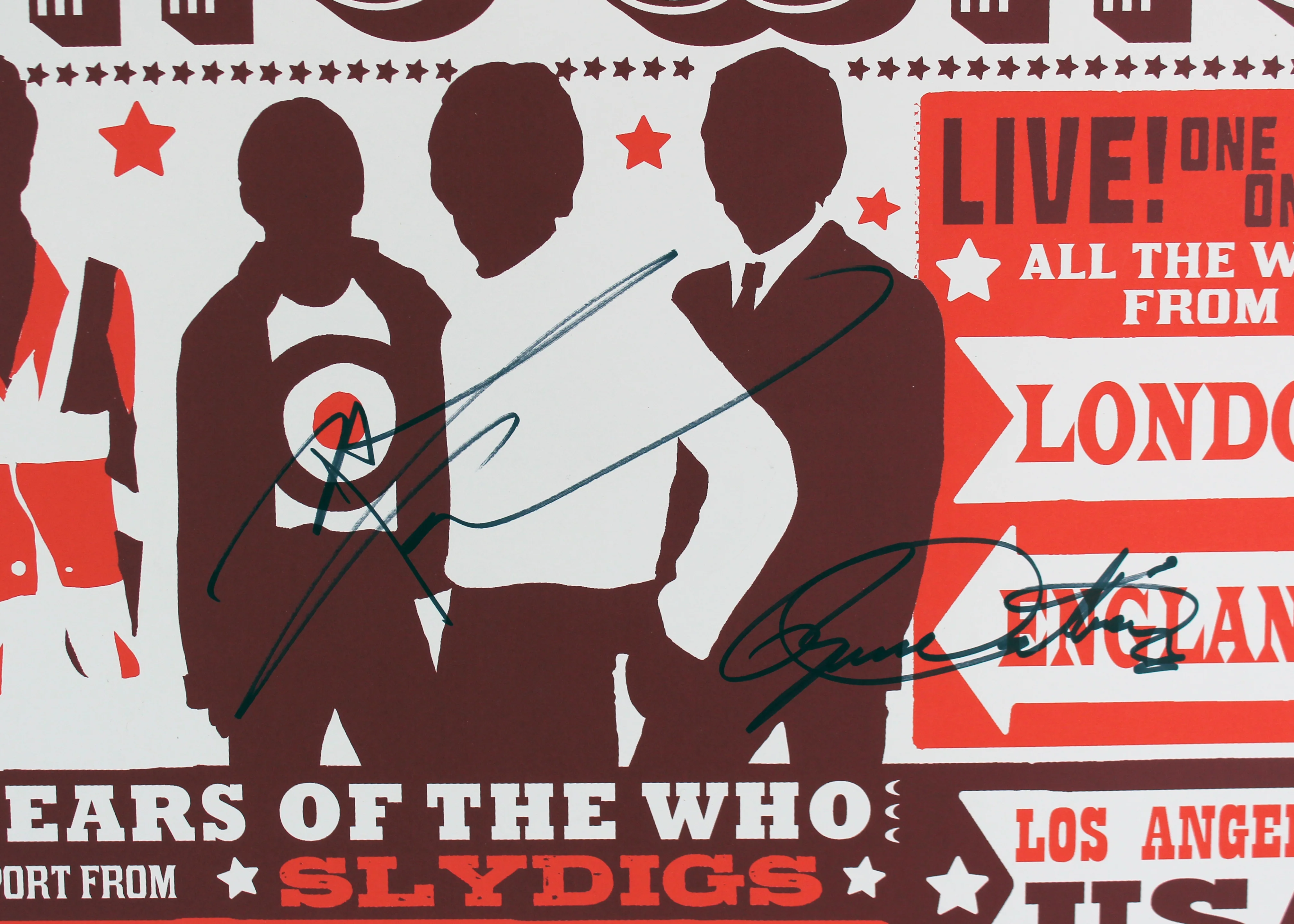 The Who (2) Townshend & Daltrey Signed 19.5x23.25 2016 Concert Poster LE BAS - Image 3