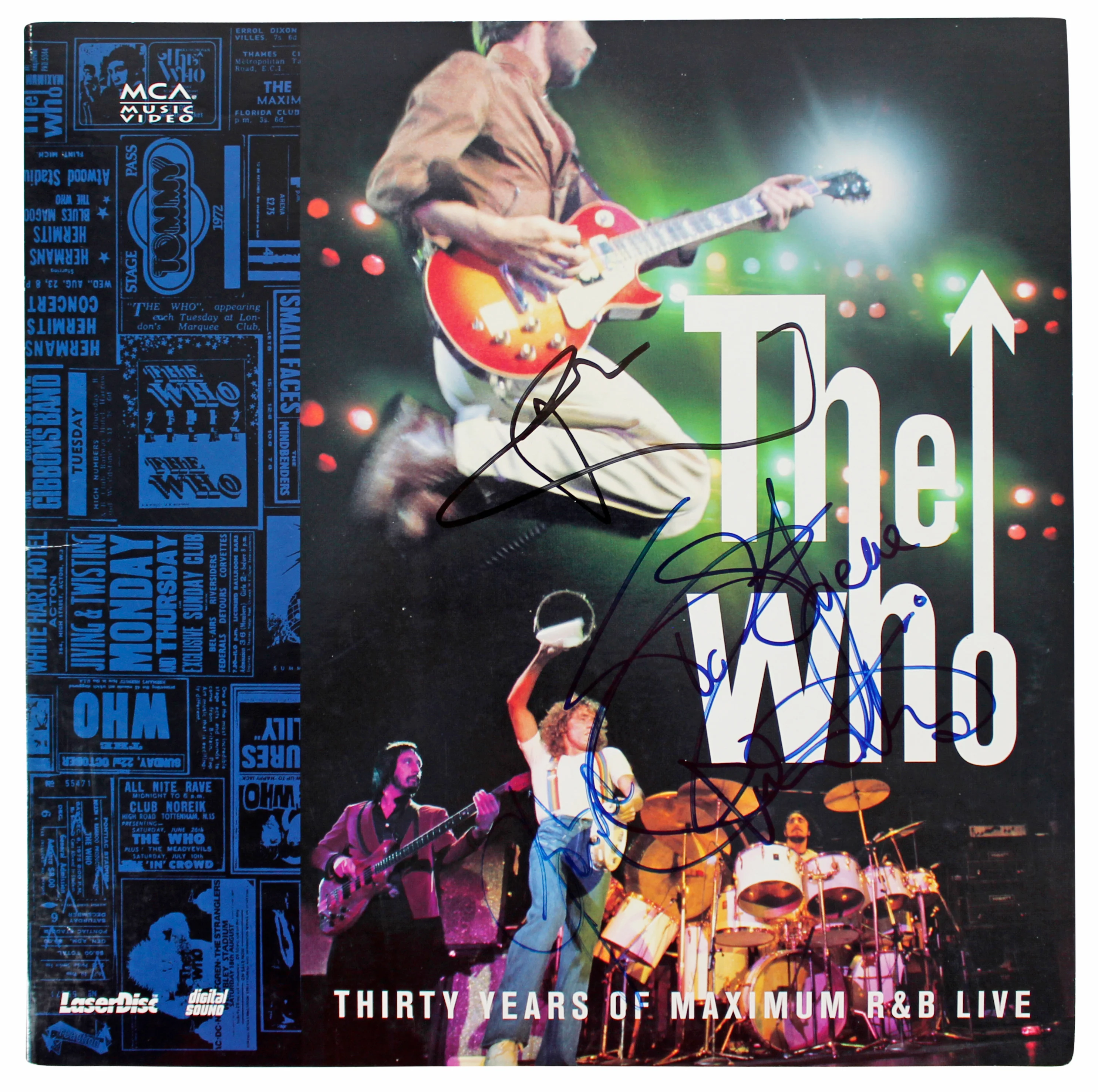 The Who (3) Daltrey, Townshend & Entwistle Signed Laserdisc Cover BAS #A42884 - Image 3