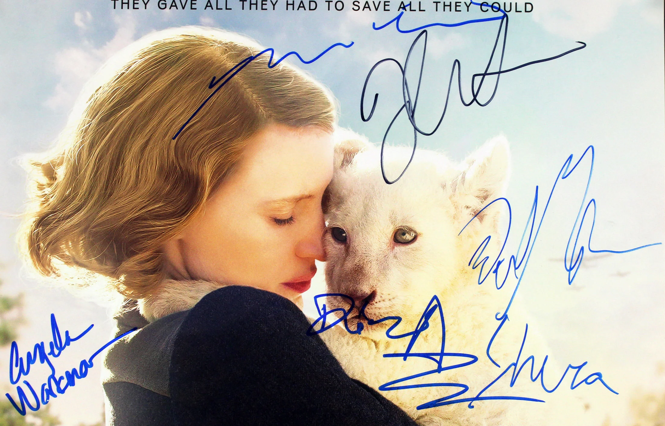 The Zookeeper's Wife (11) Jessica Chastain +10 Signed 12x18 Photo BAS #A57118 - Image 4