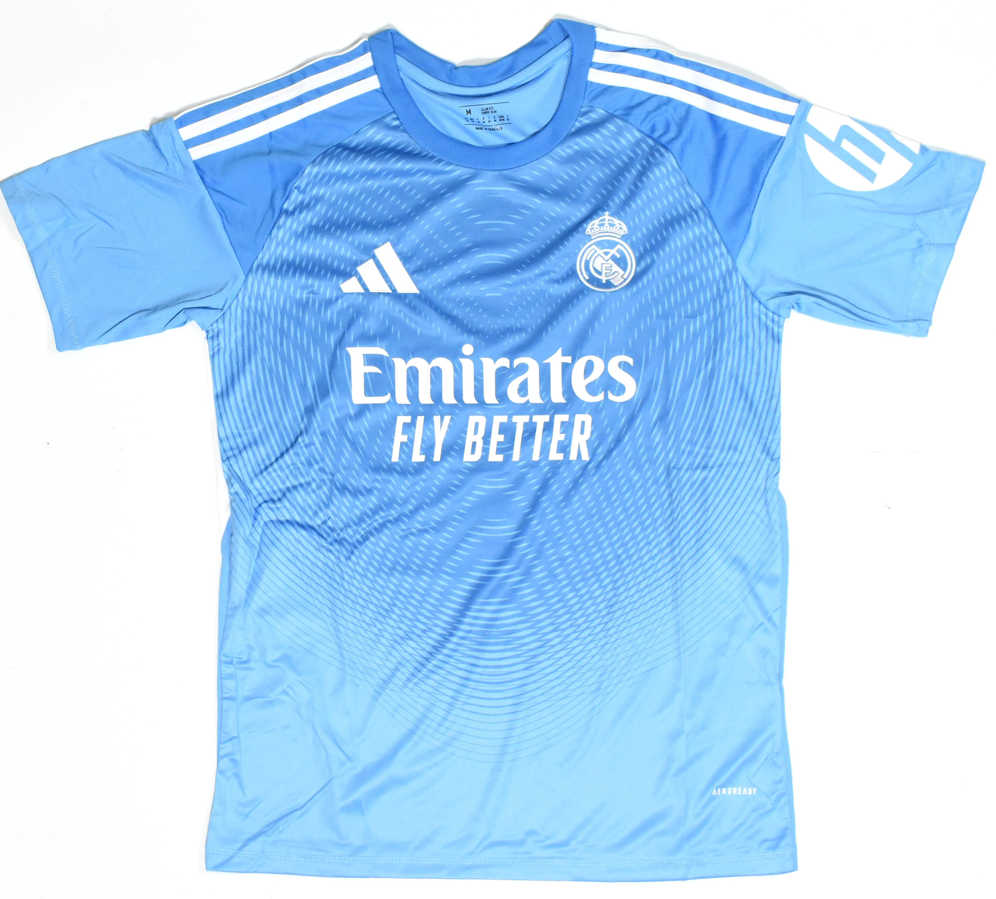 Thibaut Courtois Autographed Real Madrid Home Soccer Jersey #1 Beckett W Holo *M - Image 3