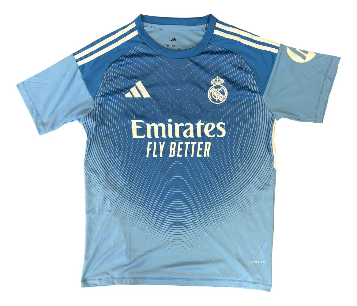 Thibaut Courtois Signed Real Madrid Blue Adidas Soccer Jersey BAS - Image 2
