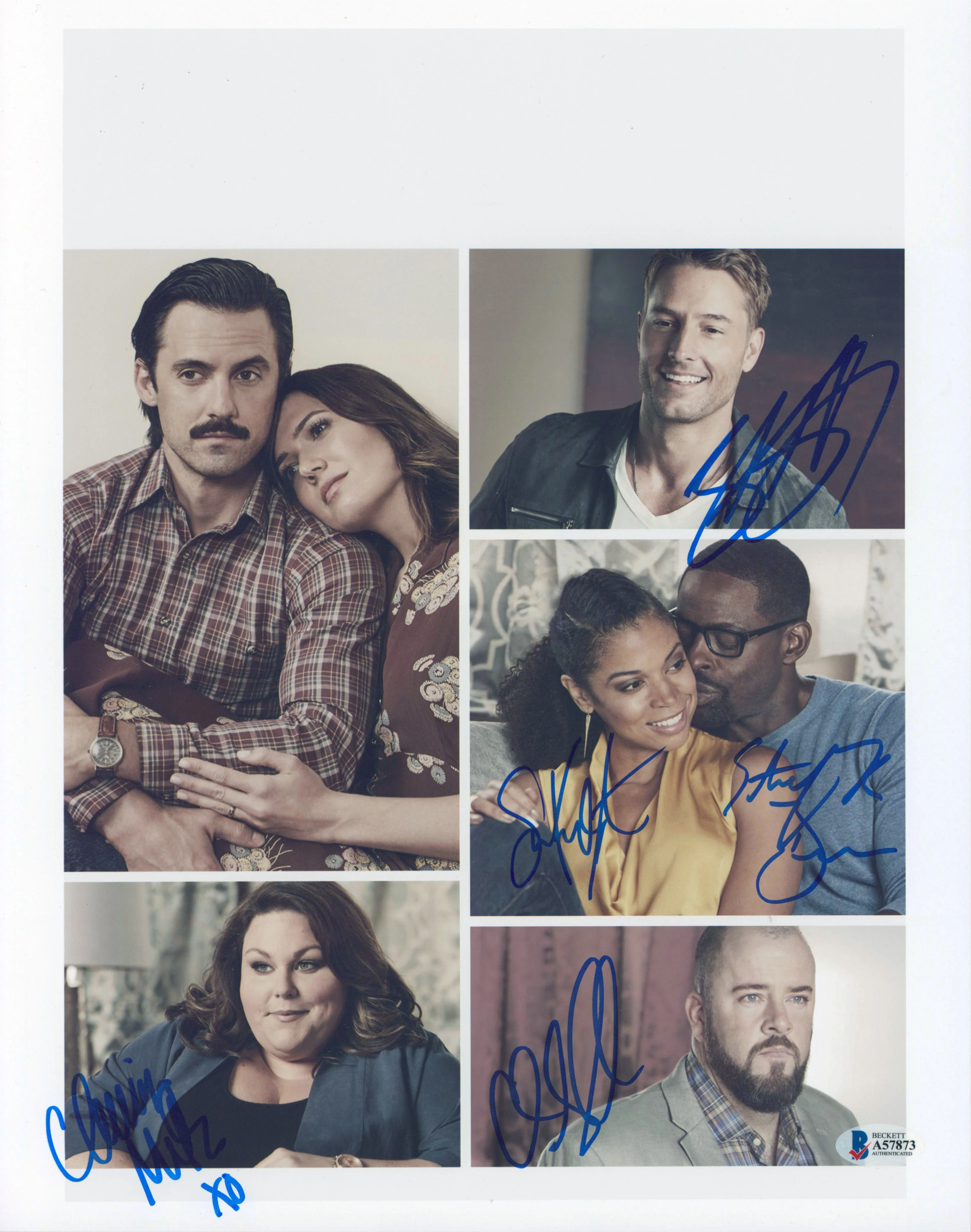 This Is Us (5) Hartley, Sullivan, Metz, Brown +1 Signed 11x14 Photo BAS #A57873 - Image 2