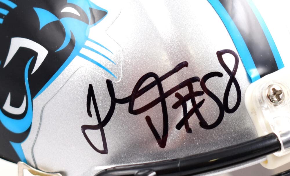 Thomas Davis Autographed Carolina Panthers Speed Mini Helmet- Prova *Black - Image 6