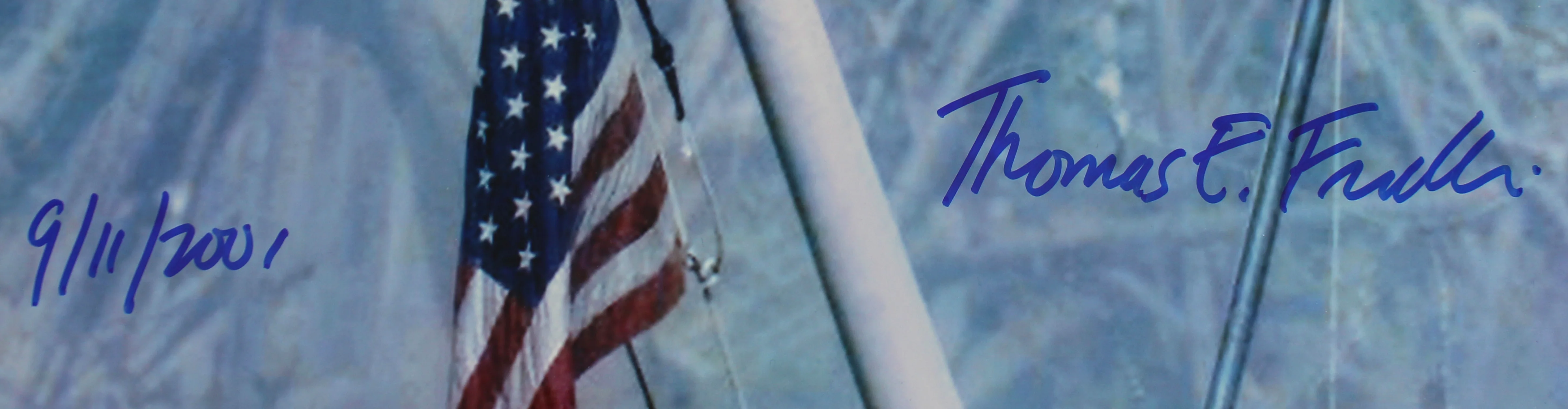 Thomas E. Franklin 9/11/2001 Authentic Signed 16x20 Ground Zero Photo BAS - Image 3