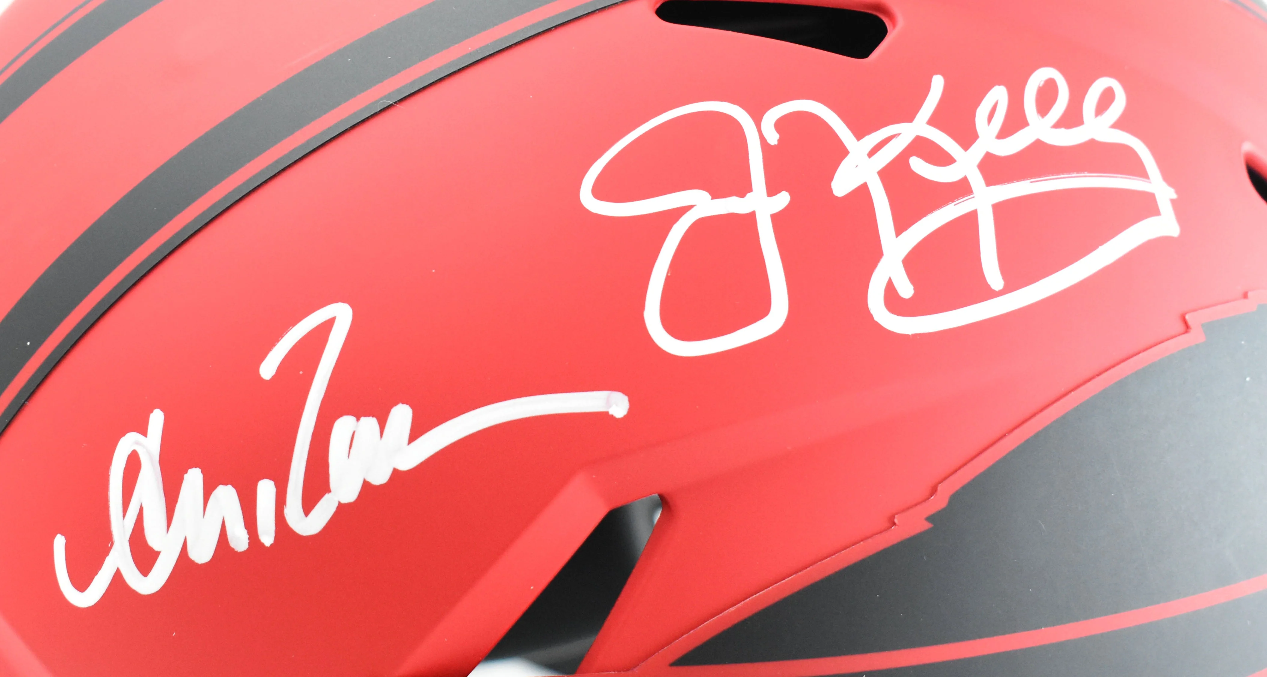 Thomas/Kelly/Reed Signed Bills F/S Rave Speed Authentic Helmet- Beckett W Holo - Image 3