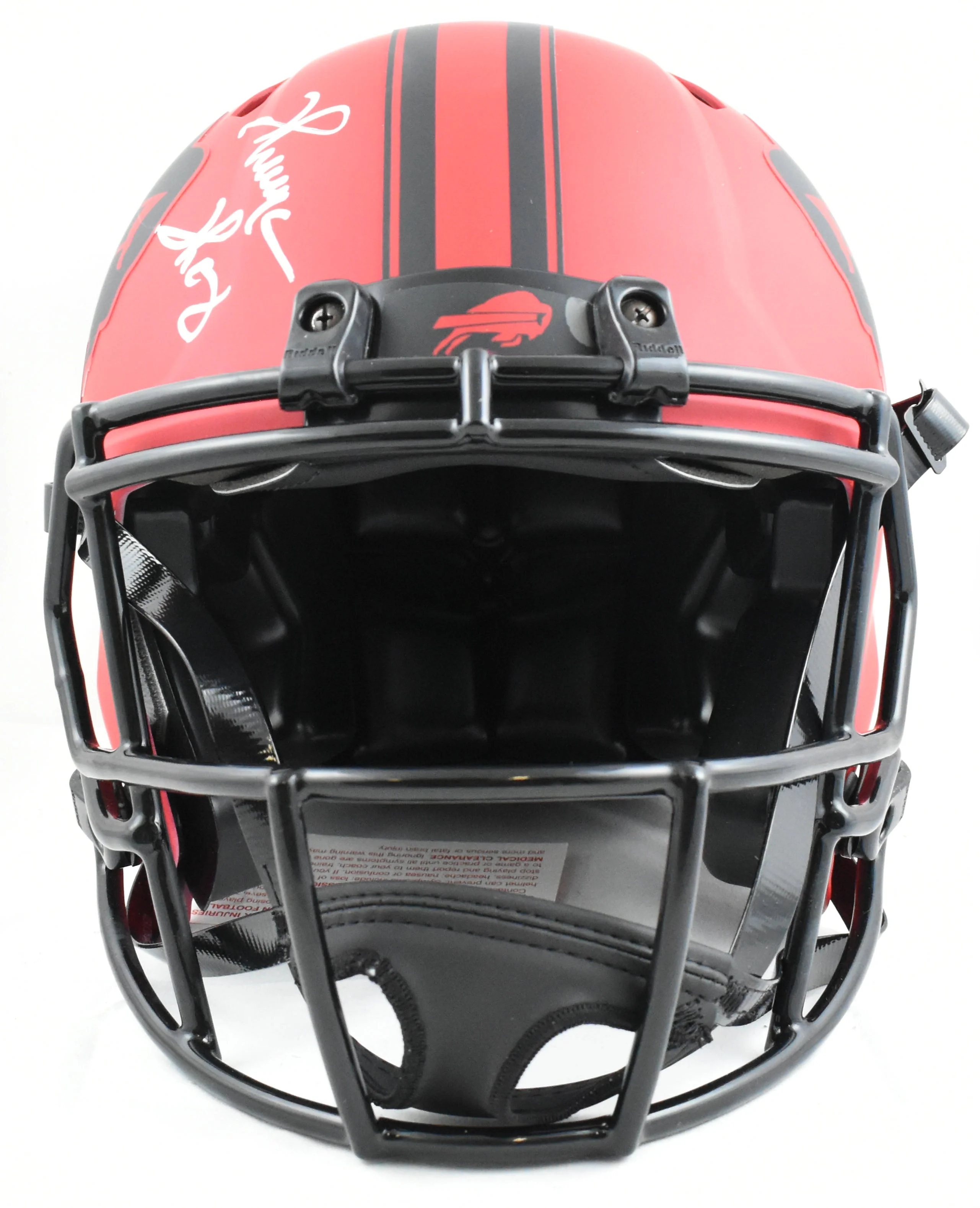 Thomas/Kelly/Reed Signed Bills F/S Rave Speed Authentic Helmet- Beckett W Holo - Image 4
