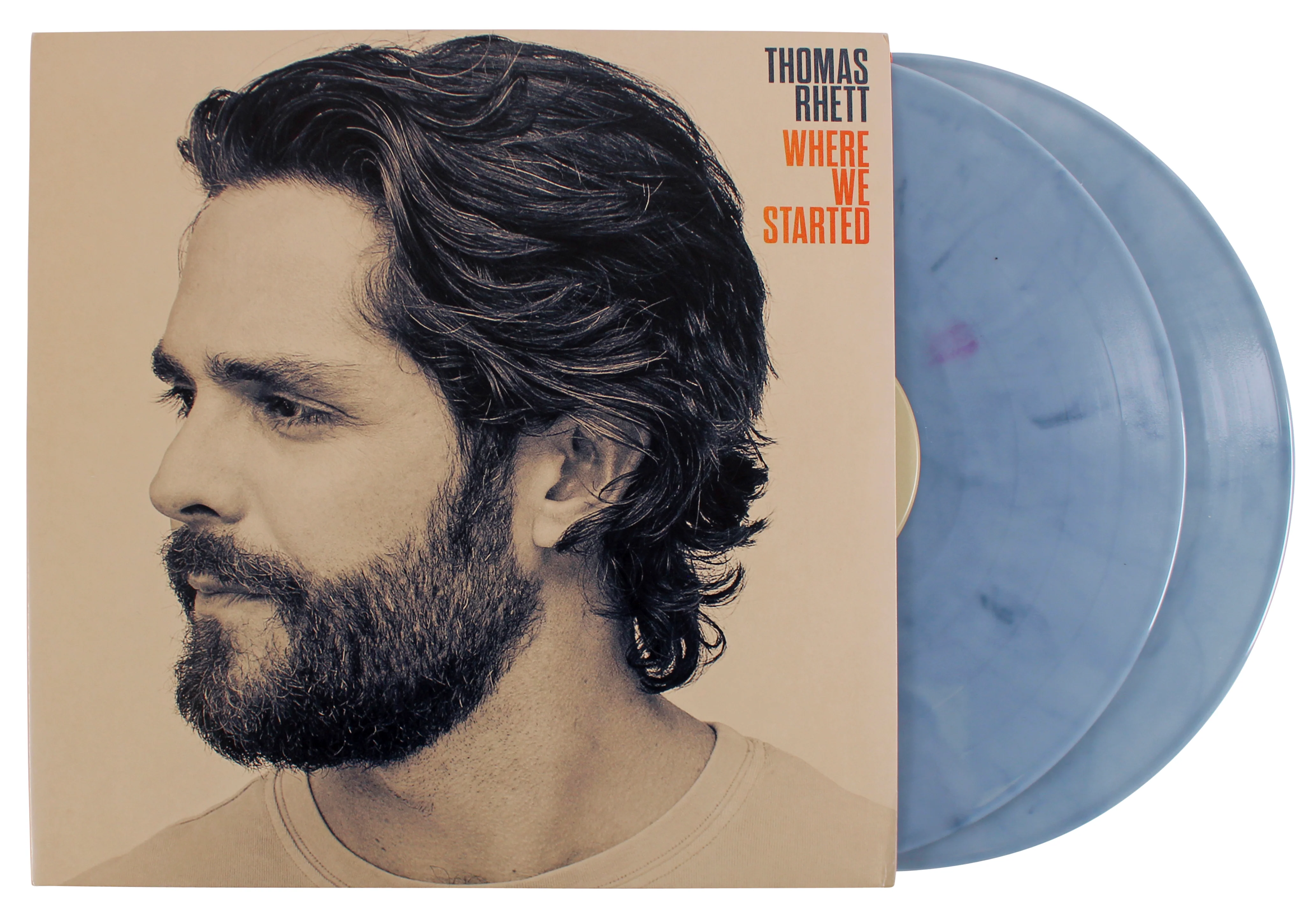 Thomas Rhett Authentic Signed Where We Started Album Flat w/ Album & Vinyl BAS - Image 5