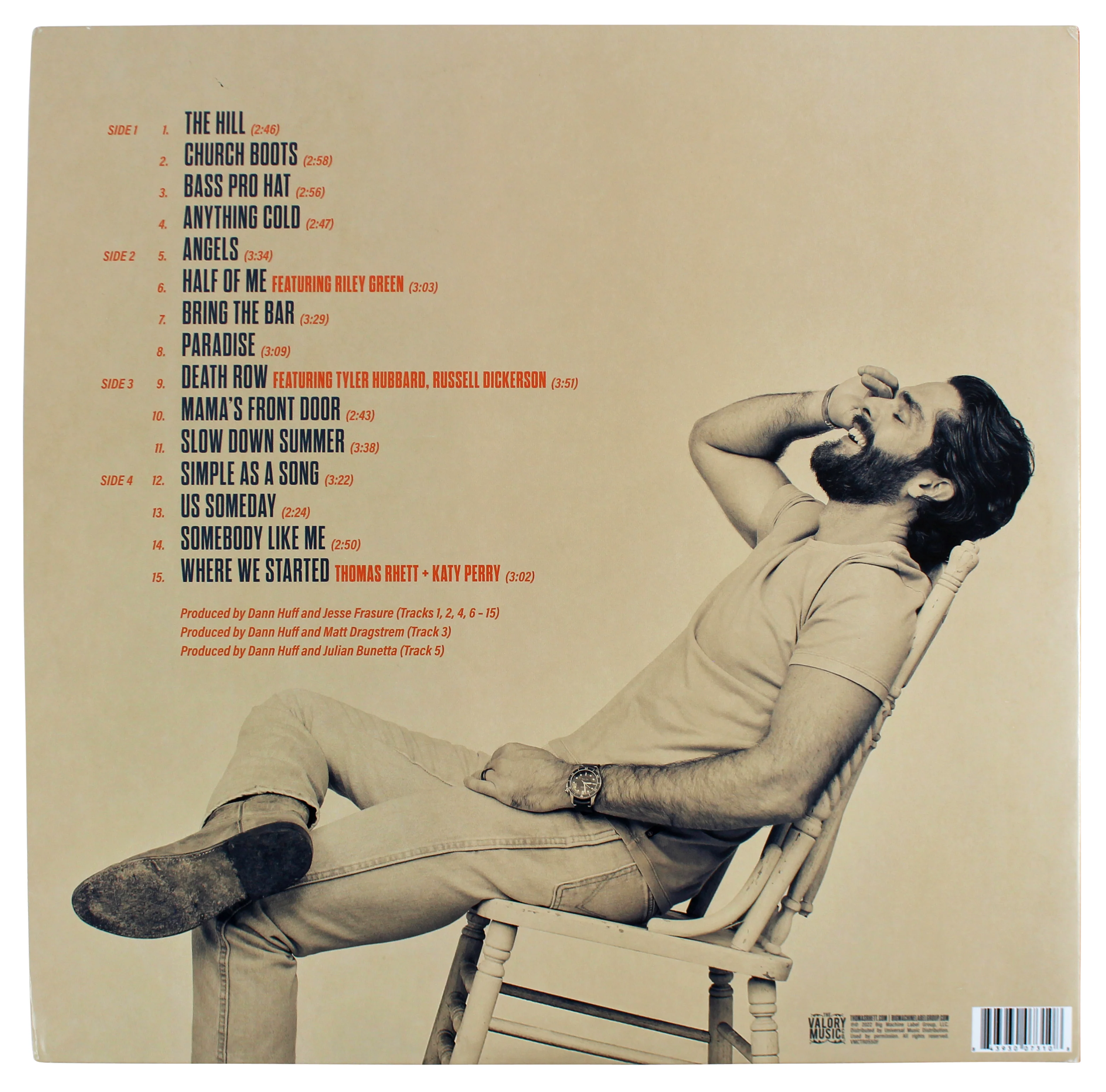 Thomas Rhett Authentic Signed Where We Started Album Flat w/ Album & Vinyl BAS - Image 8