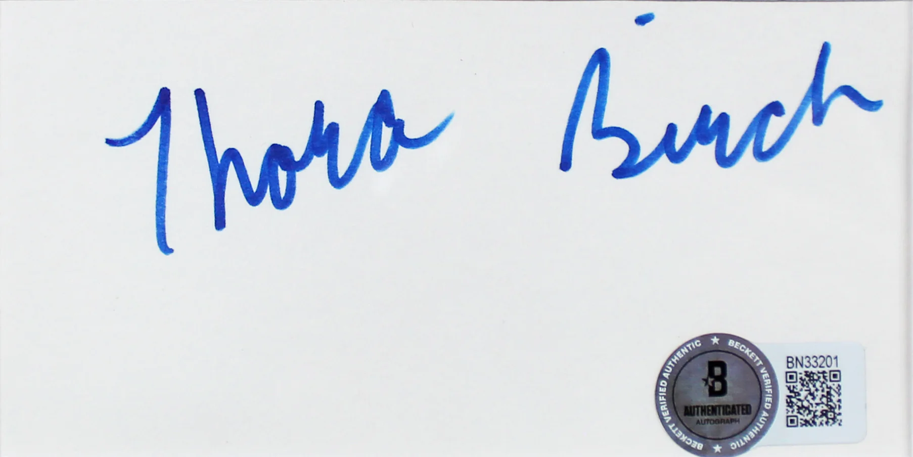 Thora Birch Hocus Pocus Authentic Signed & Framed 3x5 Index Card BAS - Image 3