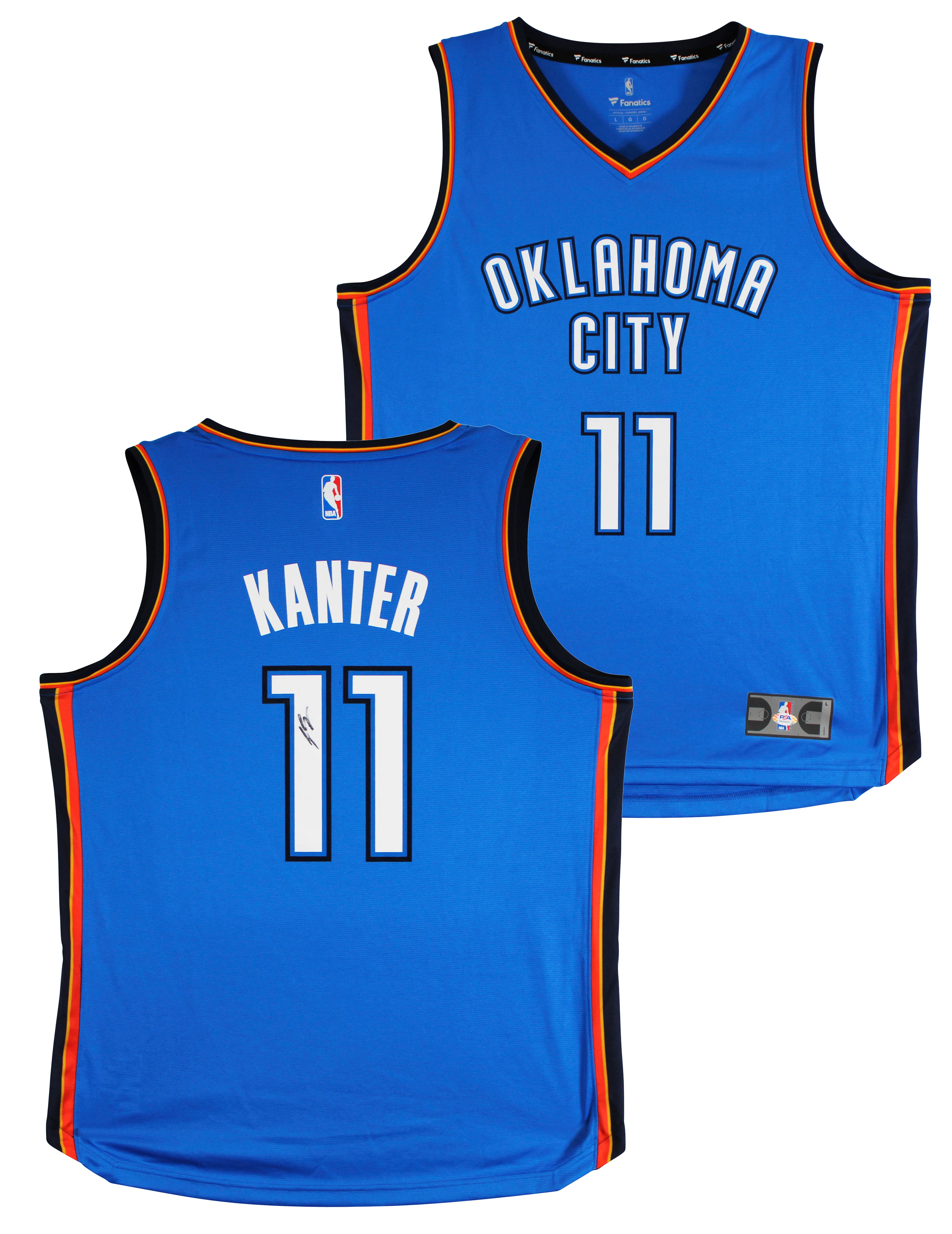 Thunder Enes Kanter Signed Blue Fanatics Swingman Jersey PSA/DNA #AK30573 - Image 2