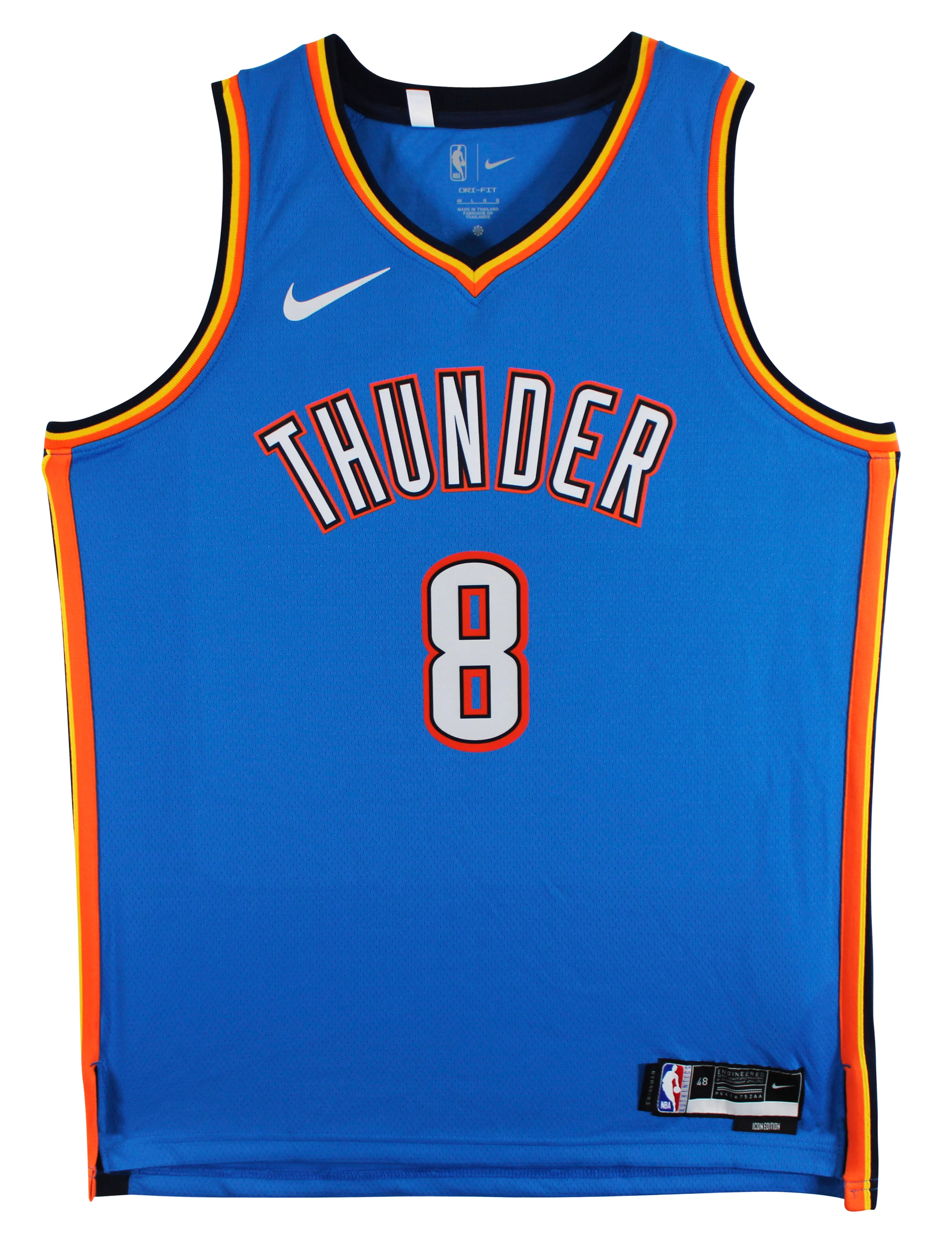 Thunder Jalen Williams Signed Blue Nike Icon Finals Edition Swingman Jersey JSA - Image 5