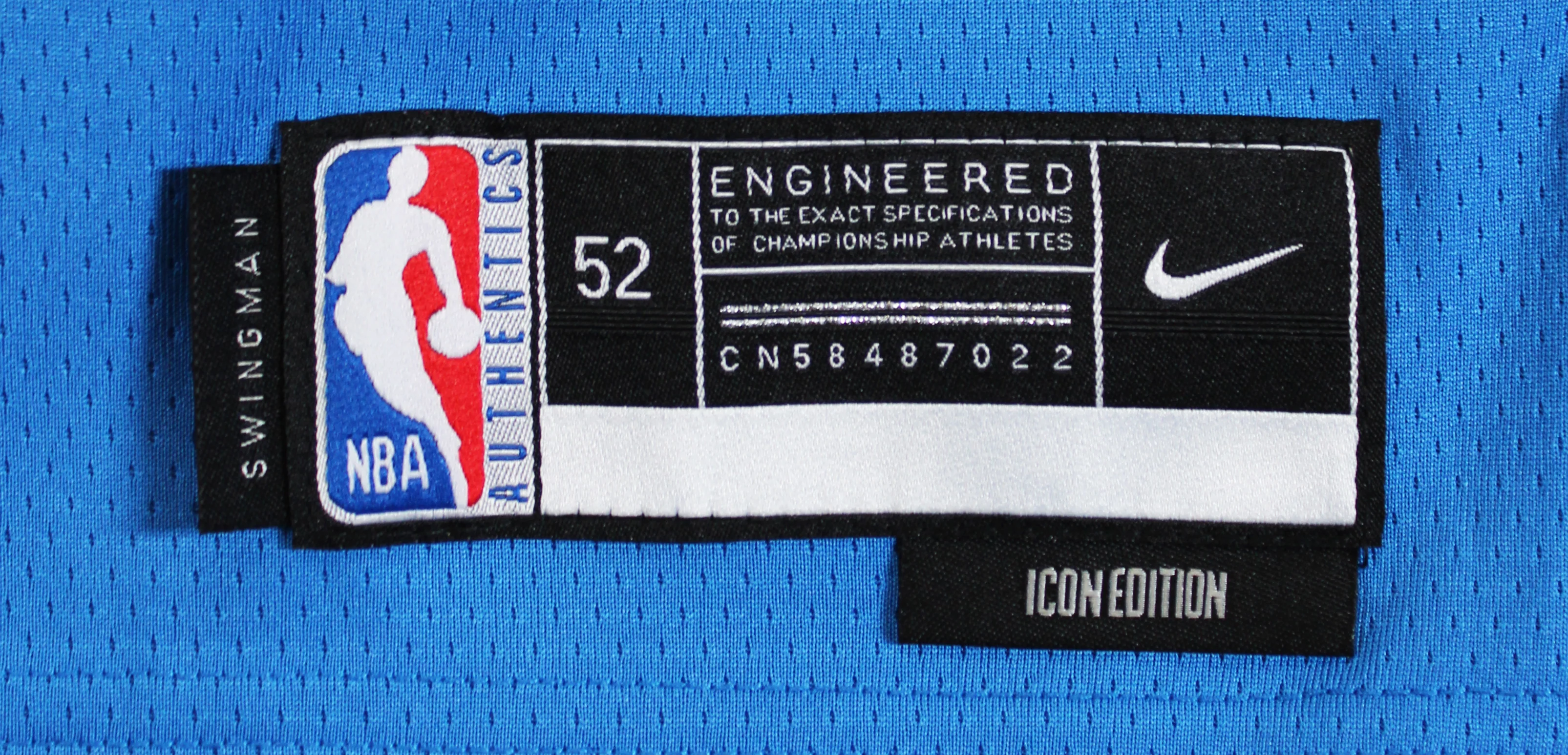 Thunder Shai Gilgeous-Alexander Signed Blue Nike Icon Finals Edition Jersey BAS - Image 8