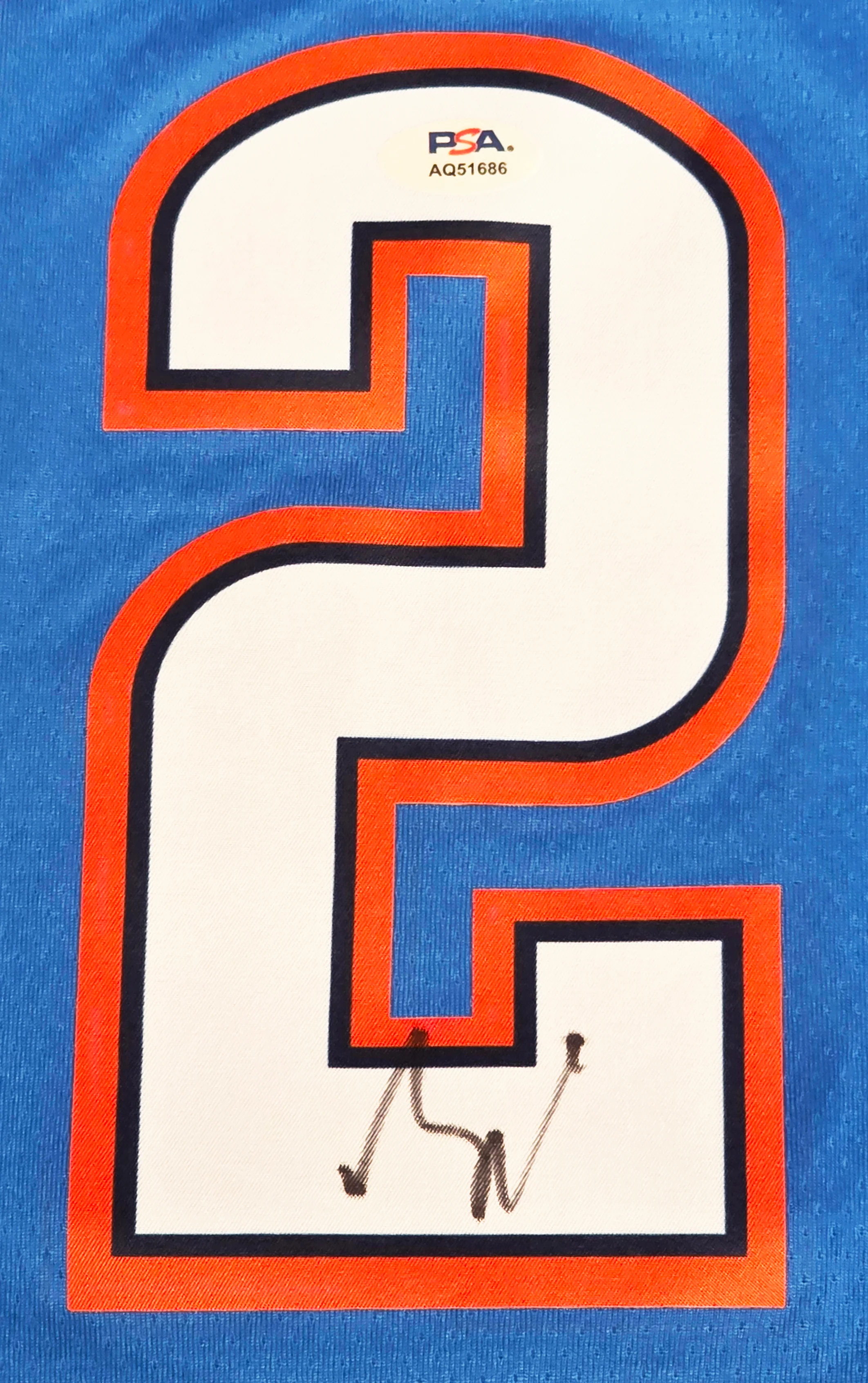 Thunder Shai Gilgeous-Alexander Signed Blue Nike Icon Finals Edition Jersey PSA - Image 5