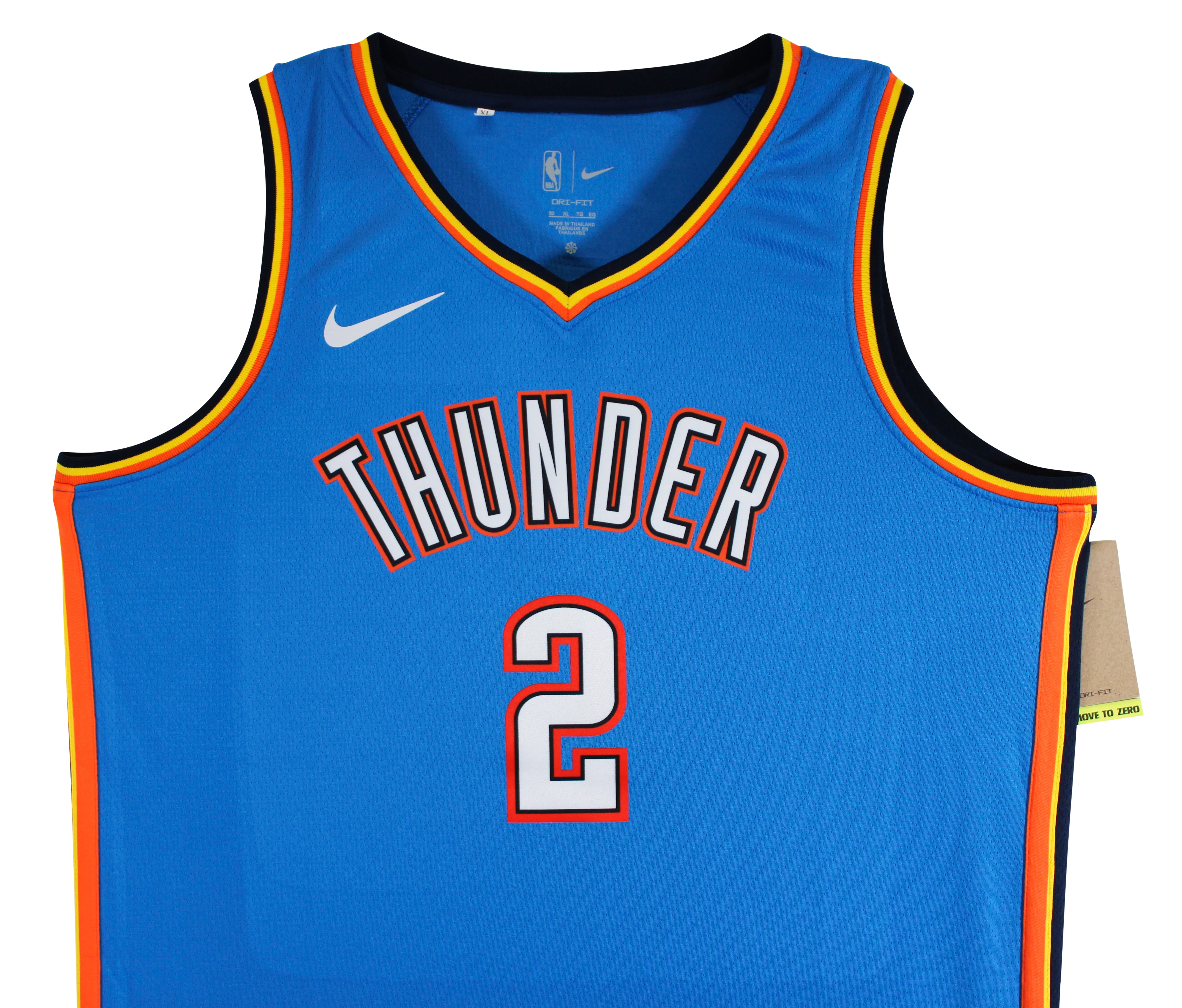 Thunder Shai Gilgeous-Alexander Signed Blue Nike Swingman Jersey BAS #BV70406 - Image 6