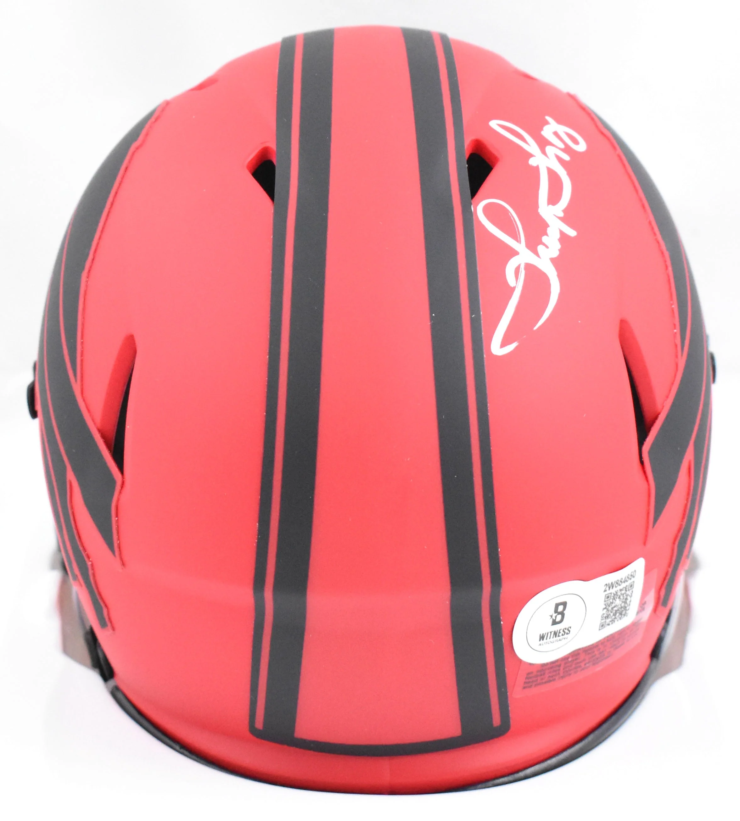 Thurman Thomas Autographed Buffalo Bills Rave Speed Mini Helmet - Beckett W Holo - Image 3