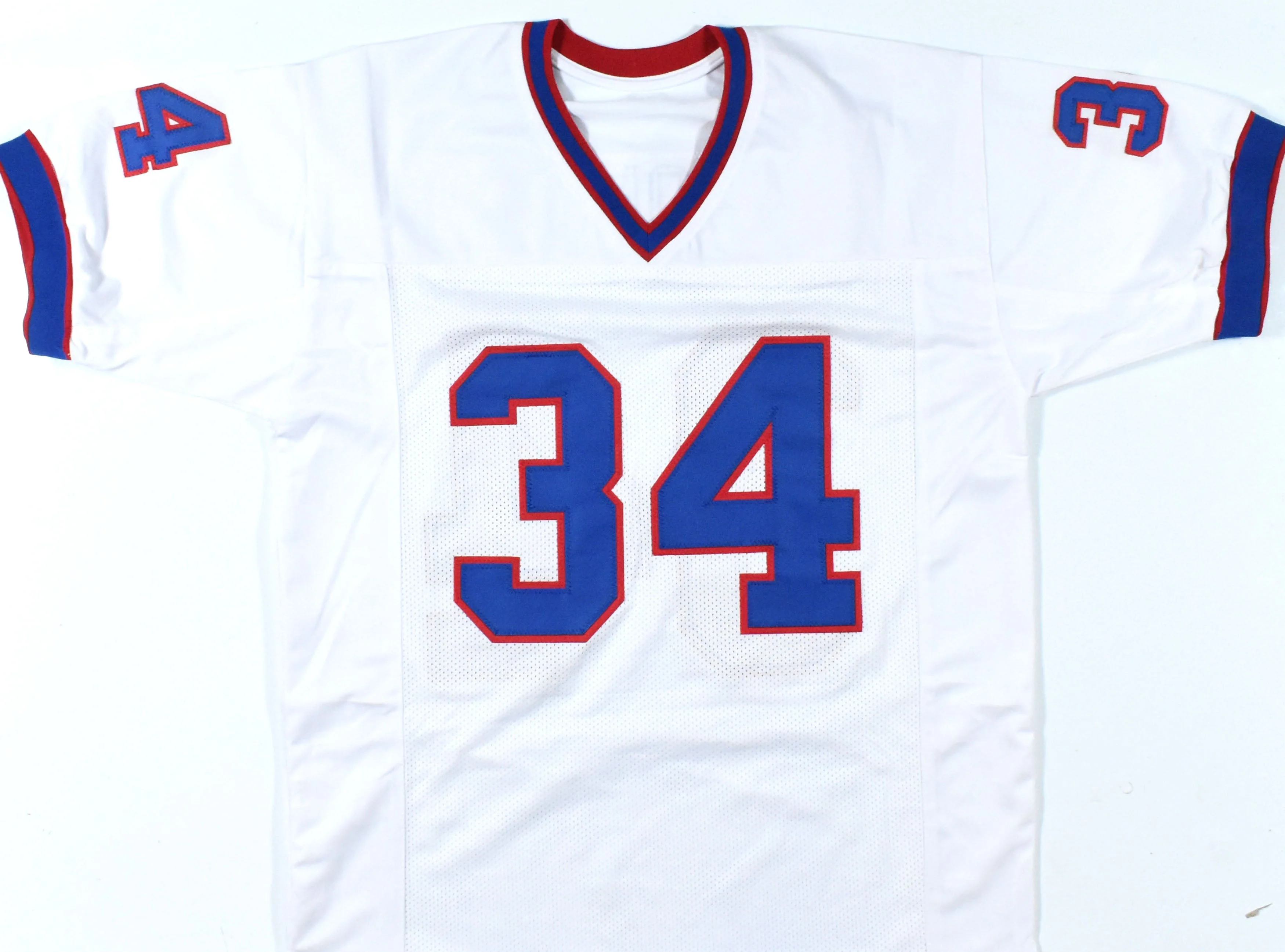 Thurman Thomas Autographed White Pro Style Jersey - Beckett W Hologram *Silver - Image 3