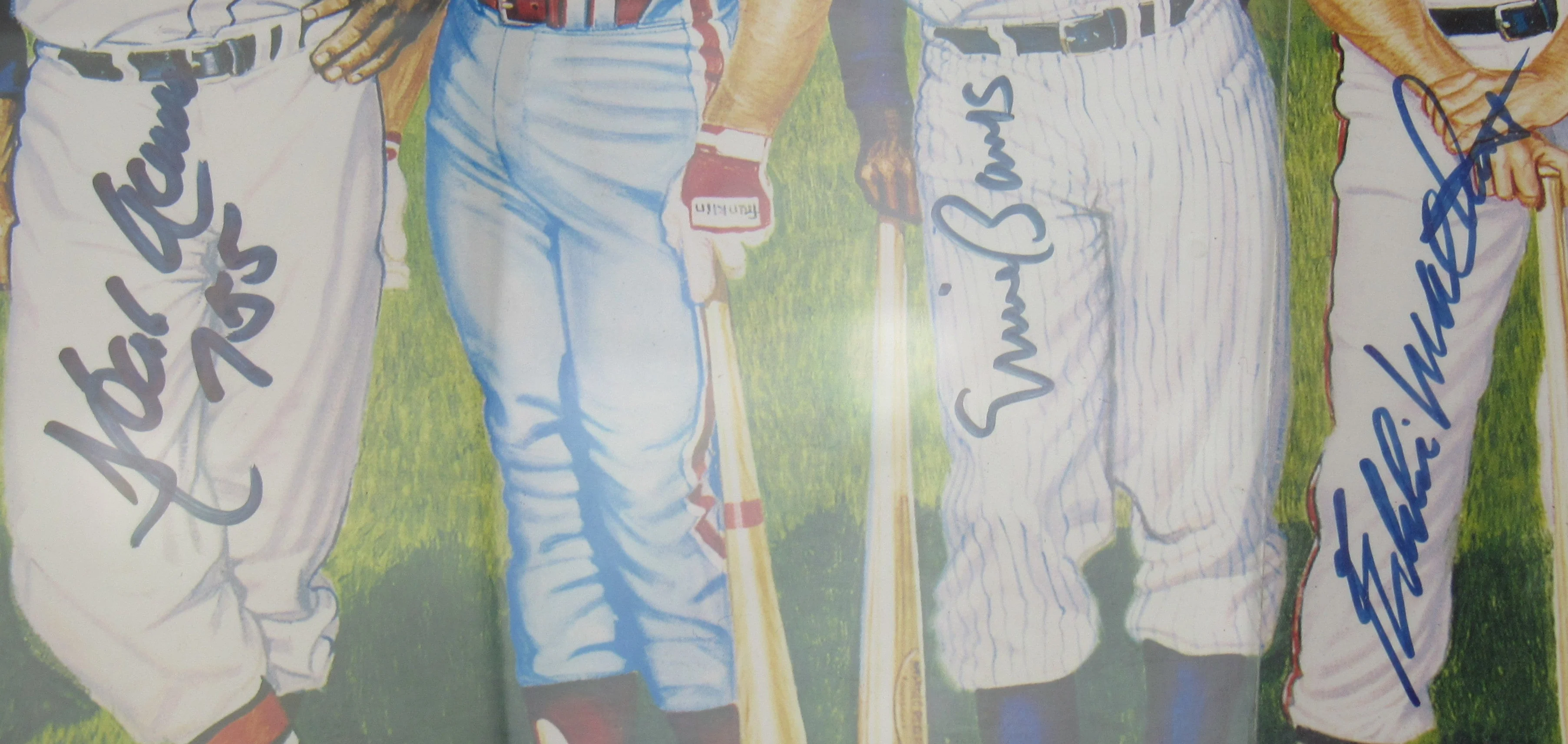 500 Home Run Club Signed Poster JSA LOA ZZ29119 - Mickey Mantle + 8 Others. - Image 4
