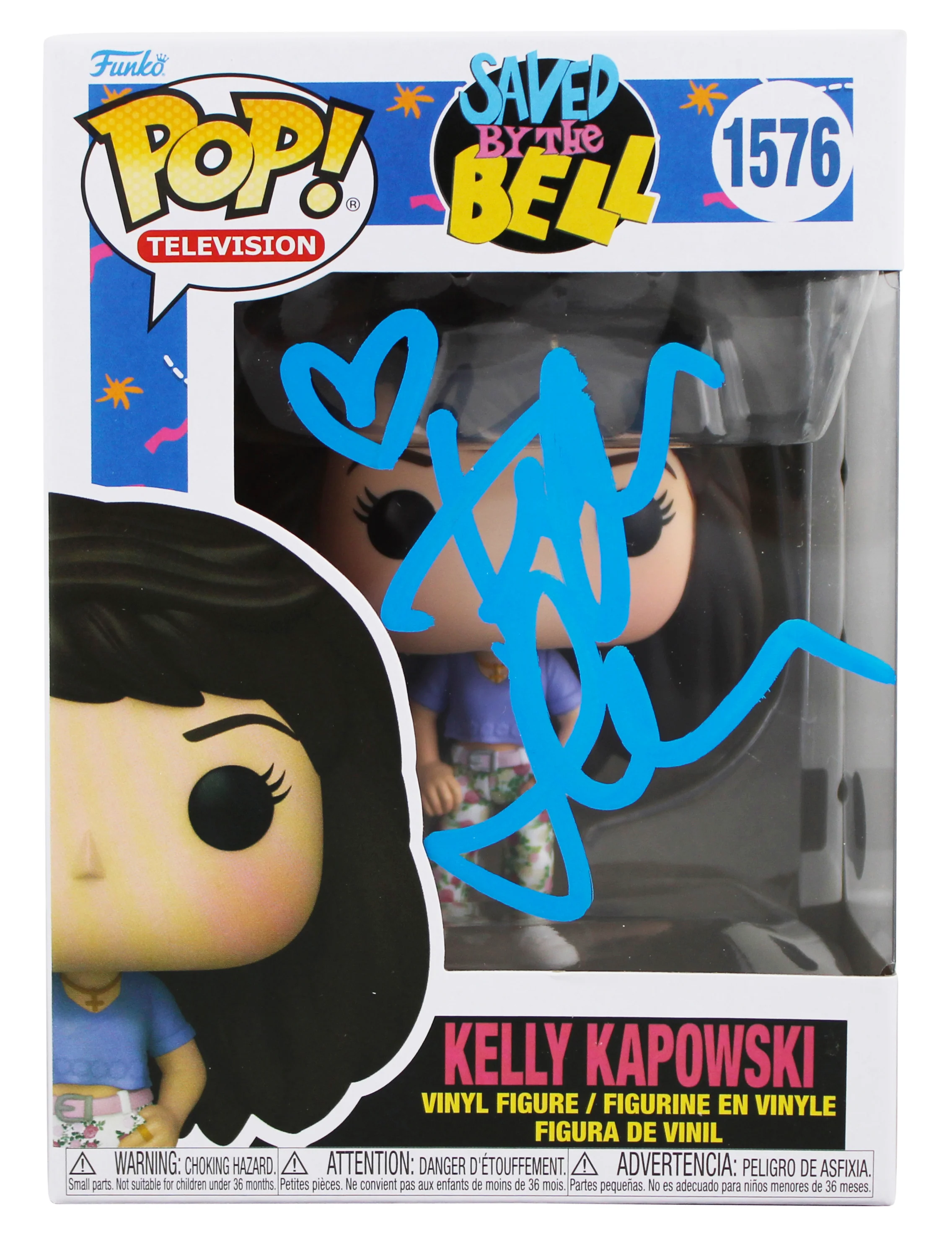 Tiffani Thiessen Saved By The Bell Signed #1576 Funko Pop Vinyl Figure BAS Wit - Image 2