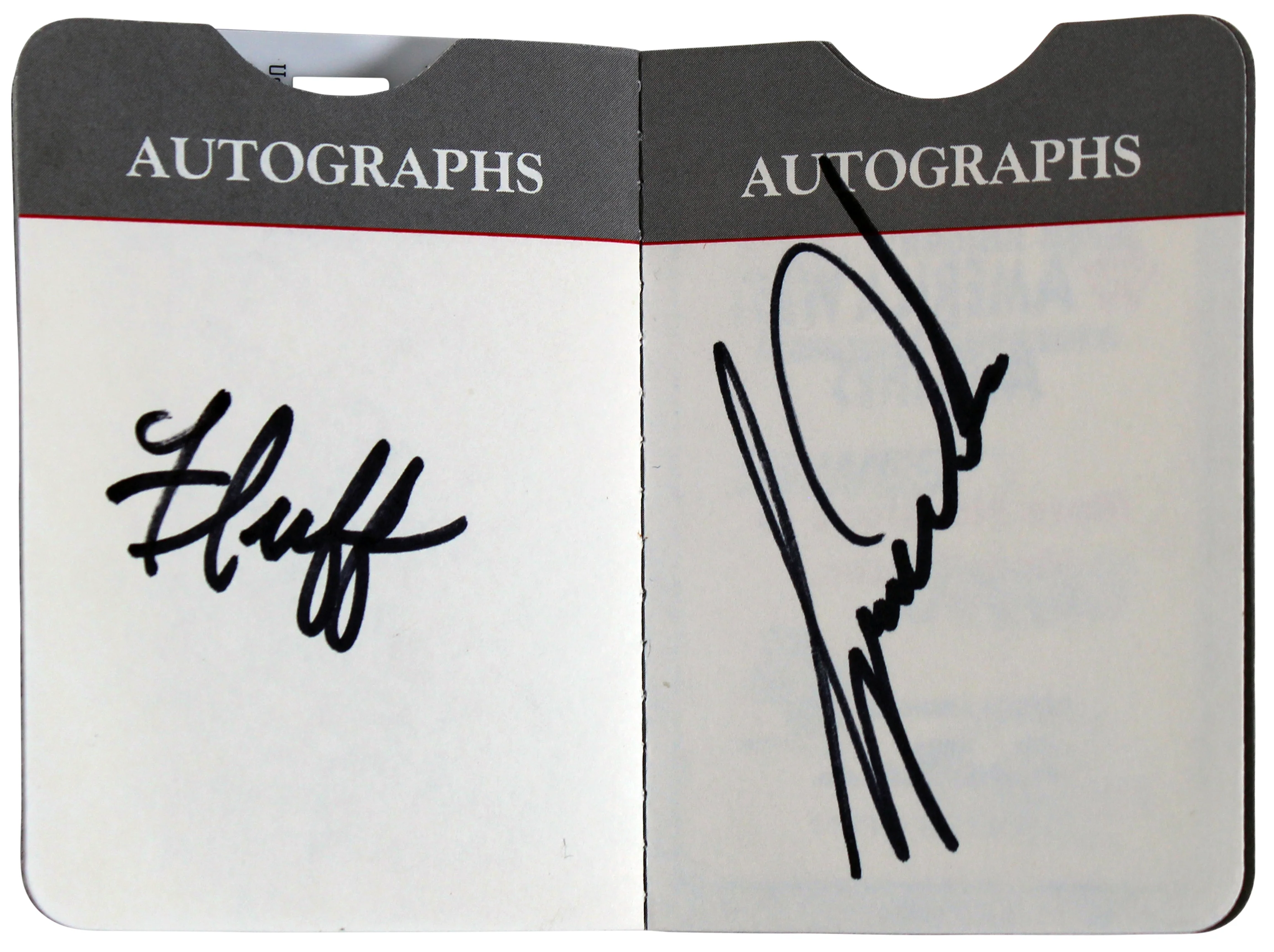 Tiger Woods & Mike "Fluff" Cowan Signed Phoenix Open Autograph Book PSA #T01176 - Image 2