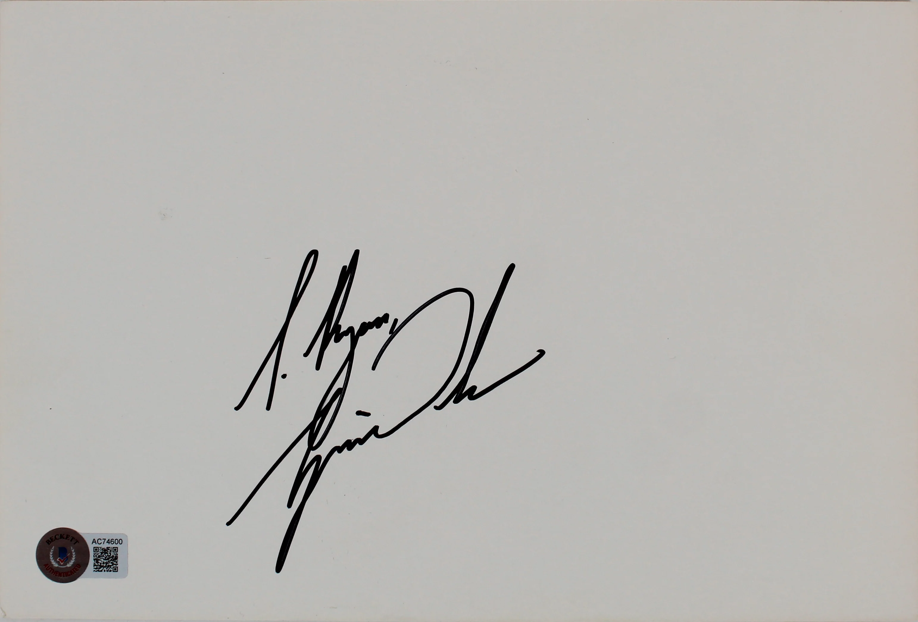Tiger Woods "To Tim" Authentic Signed 6.75x10.35 Cut Signature BAS #AC74600 - Image 2