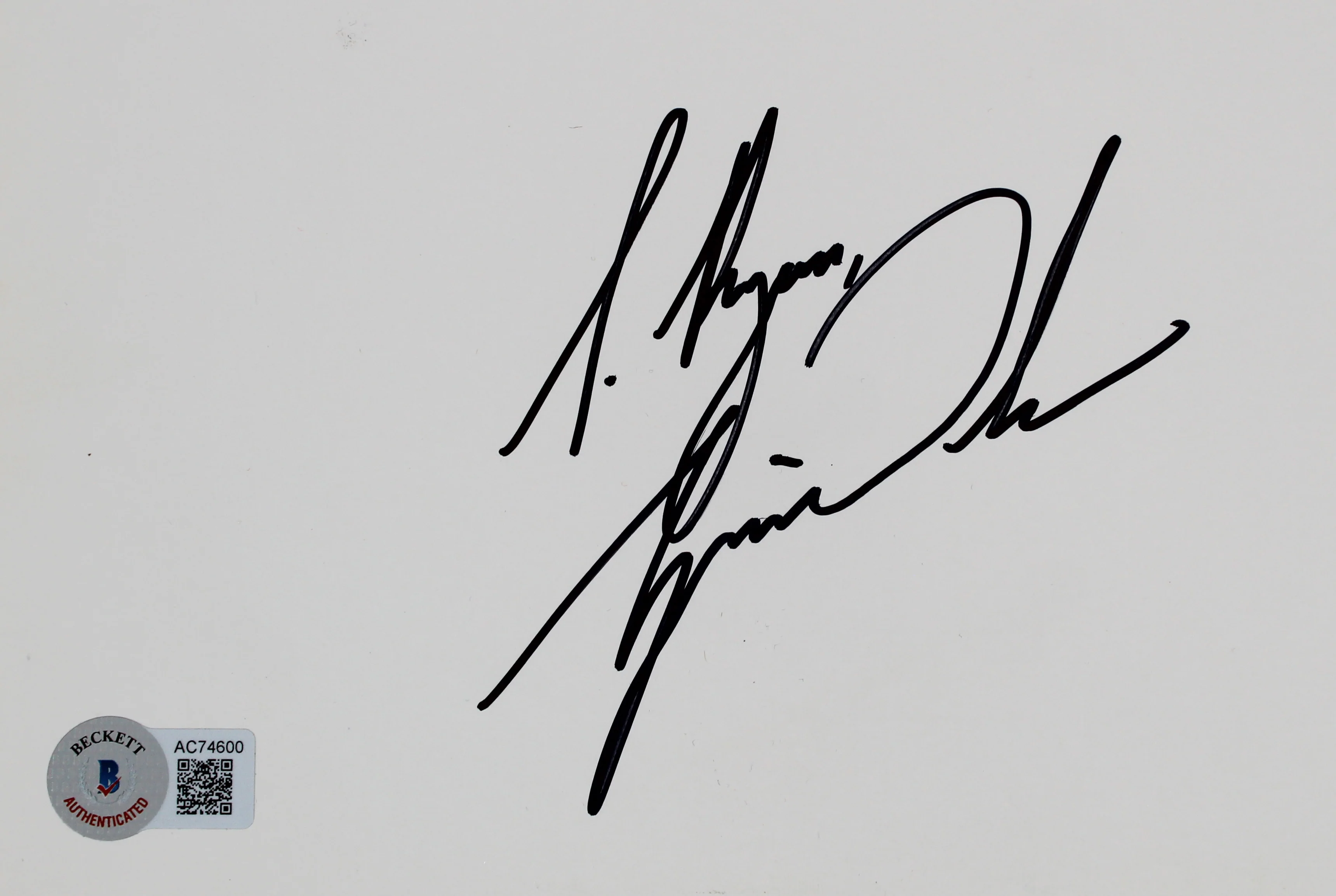 Tiger Woods "To Tim" Authentic Signed 6.75x10.35 Cut Signature BAS #AC74600 - Image 3