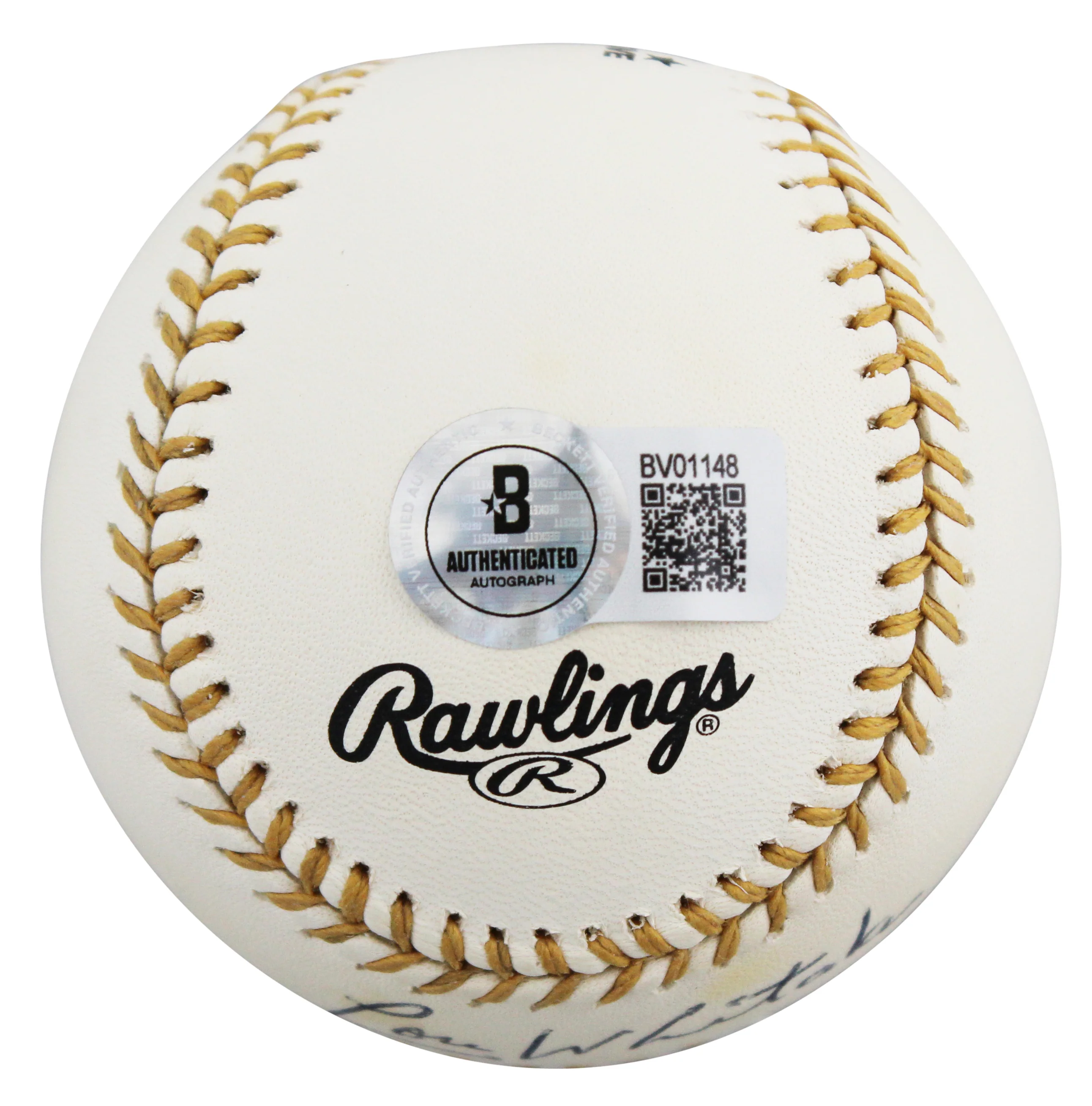 Tigers Lou Whitaker Signed Rawlings Gold Glove Logo OML Baseball BAS #BV01148 - Image 5