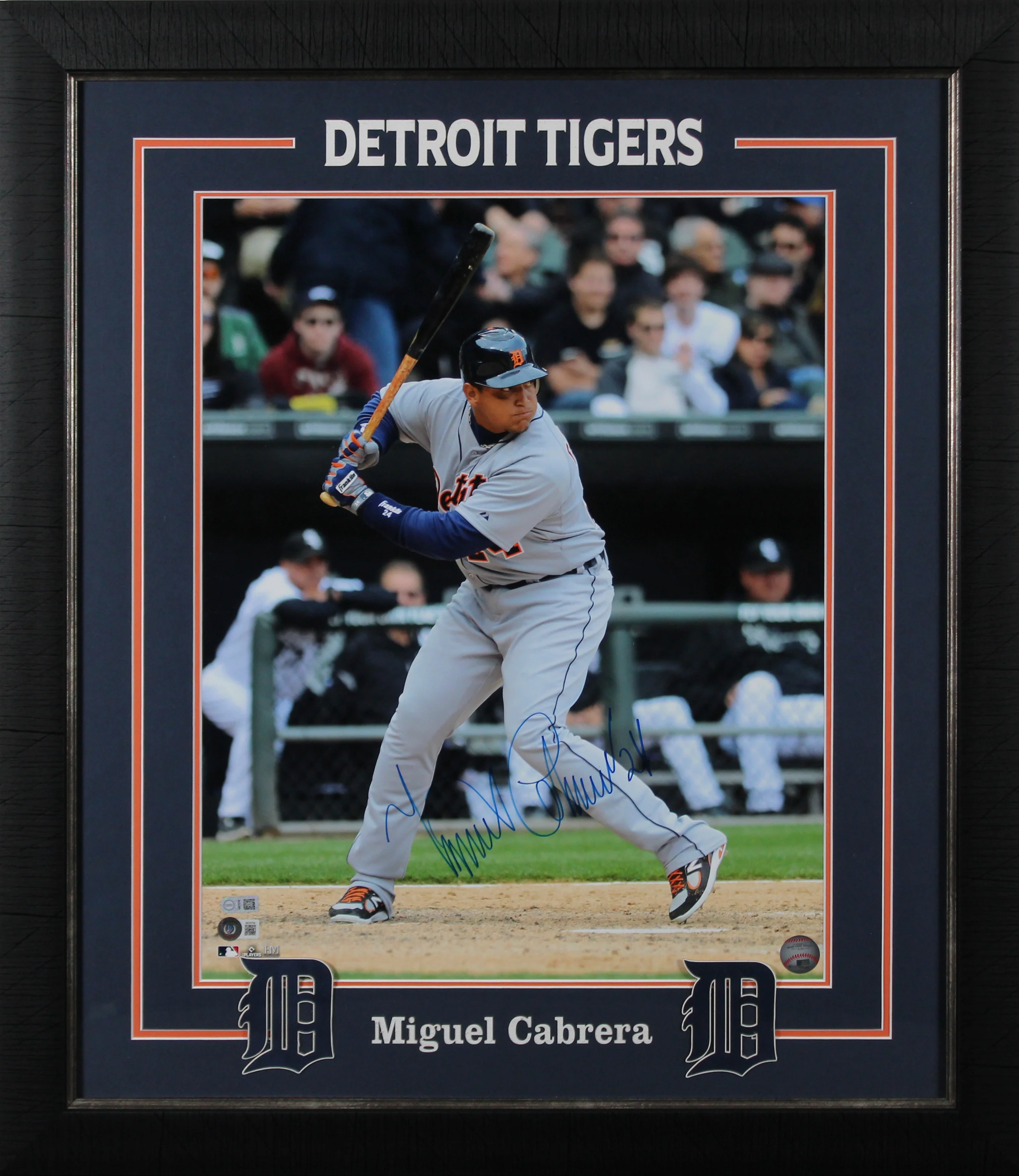 Tigers Miguel Cabrera Authentic Signed 16x20 Framed Photo BAS Witnessed #W222759 - Image 2