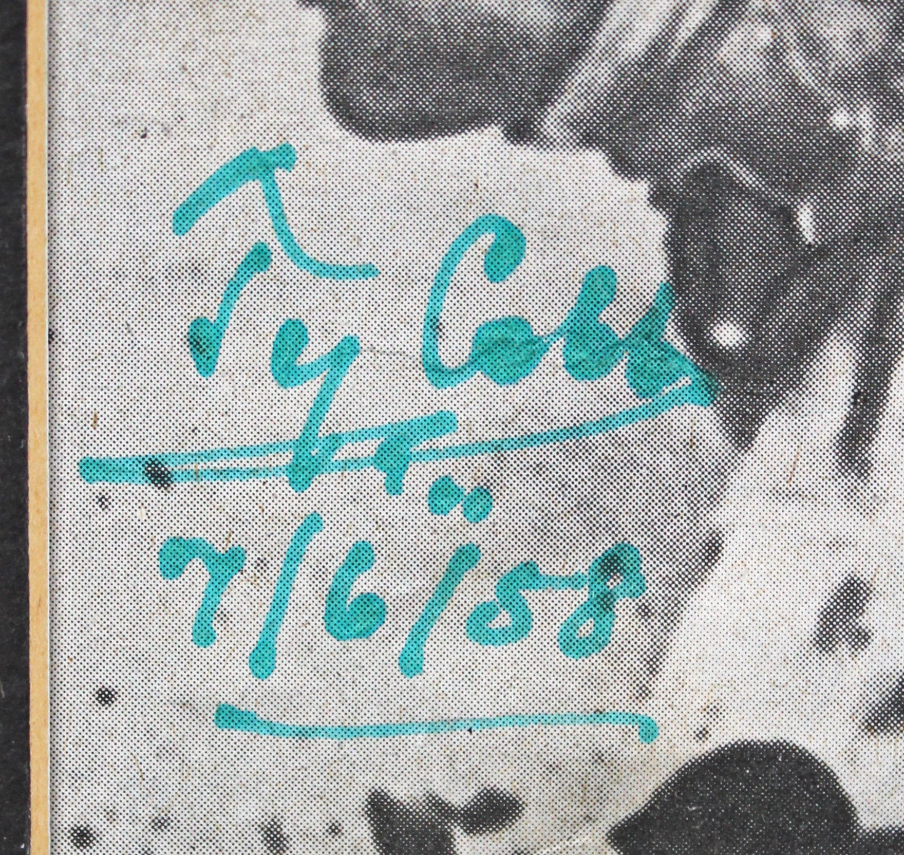 Tigers Ty Cobb Authentic Signed Framed 7x9 Newspaper Photo JSA & BAS #AC17562 - Image 3