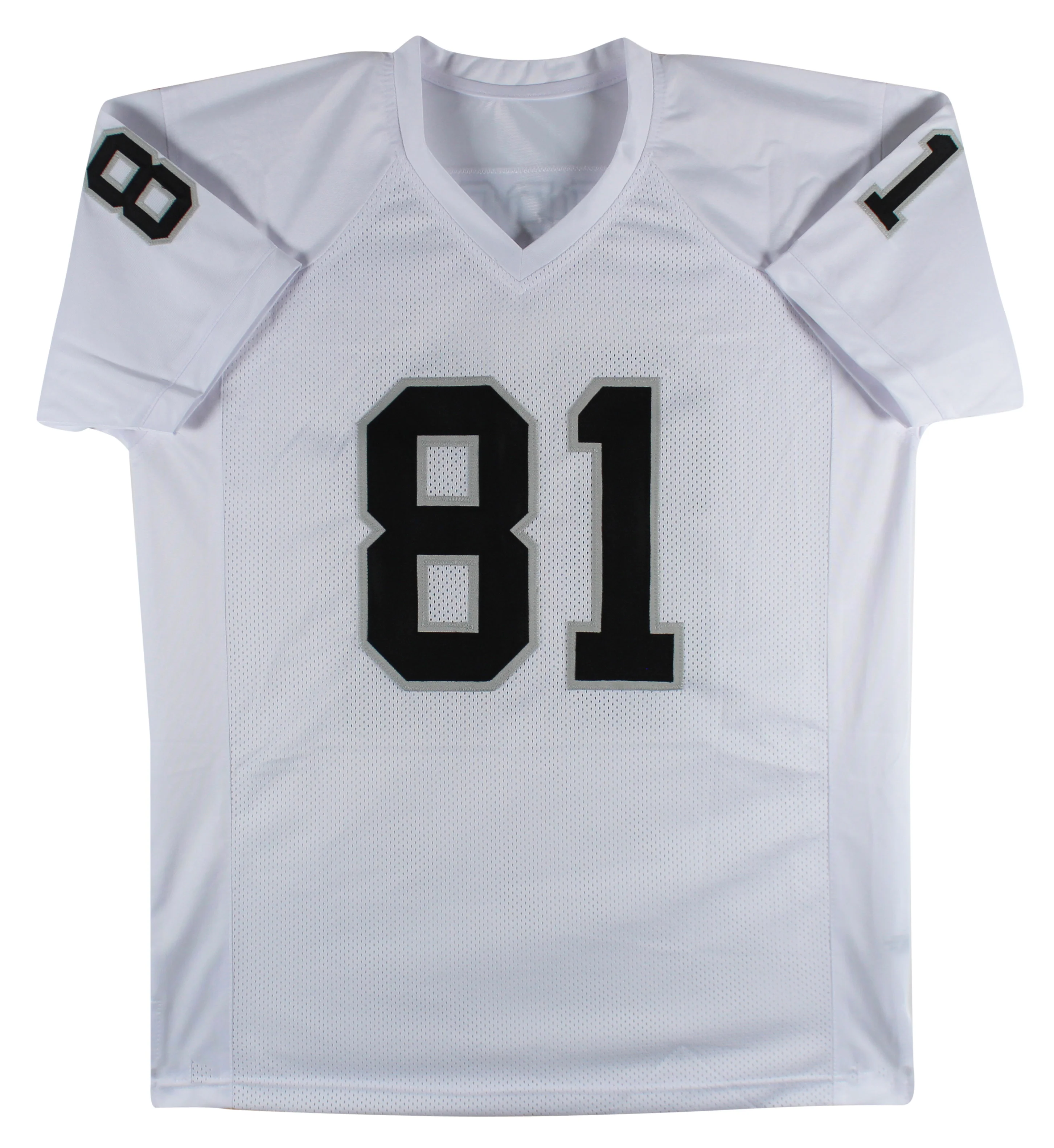 Tim Brown Authentic Signed White Pro Style Jersey Autographed BAS Witnessed - Image 4