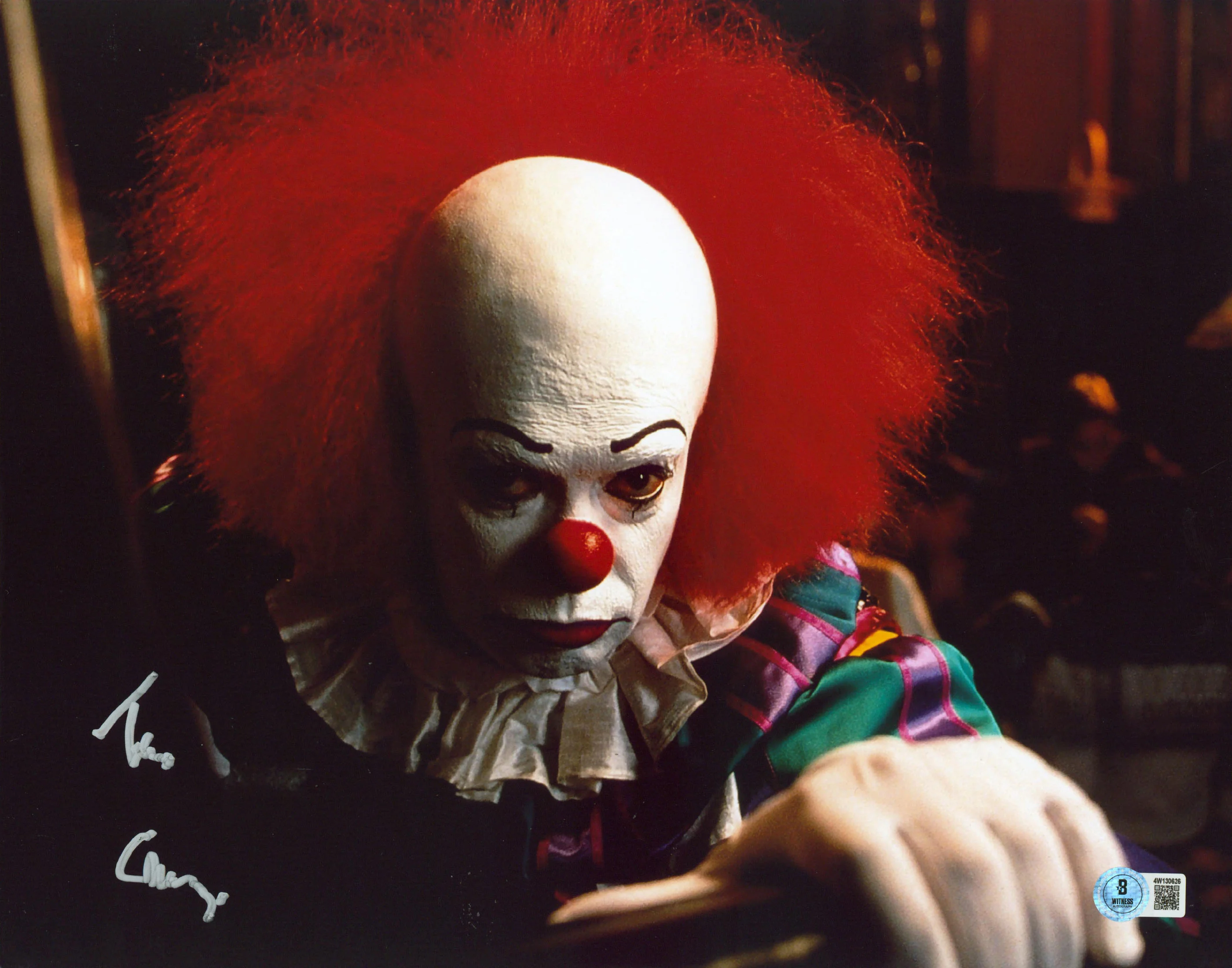 Tim Curry IT Authentic Signed 11x14 Horizontal Pennywise Photo Autographed BAS 1 - Image 2