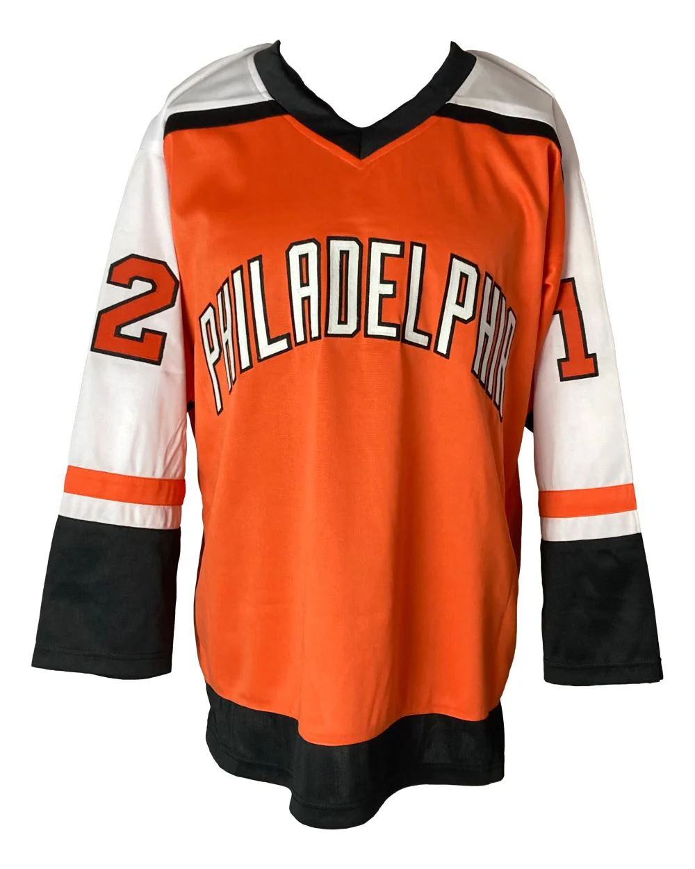 Tim Kerr Philadelphia Signed Orange Hockey Jersey Sports Integrity - Image 3