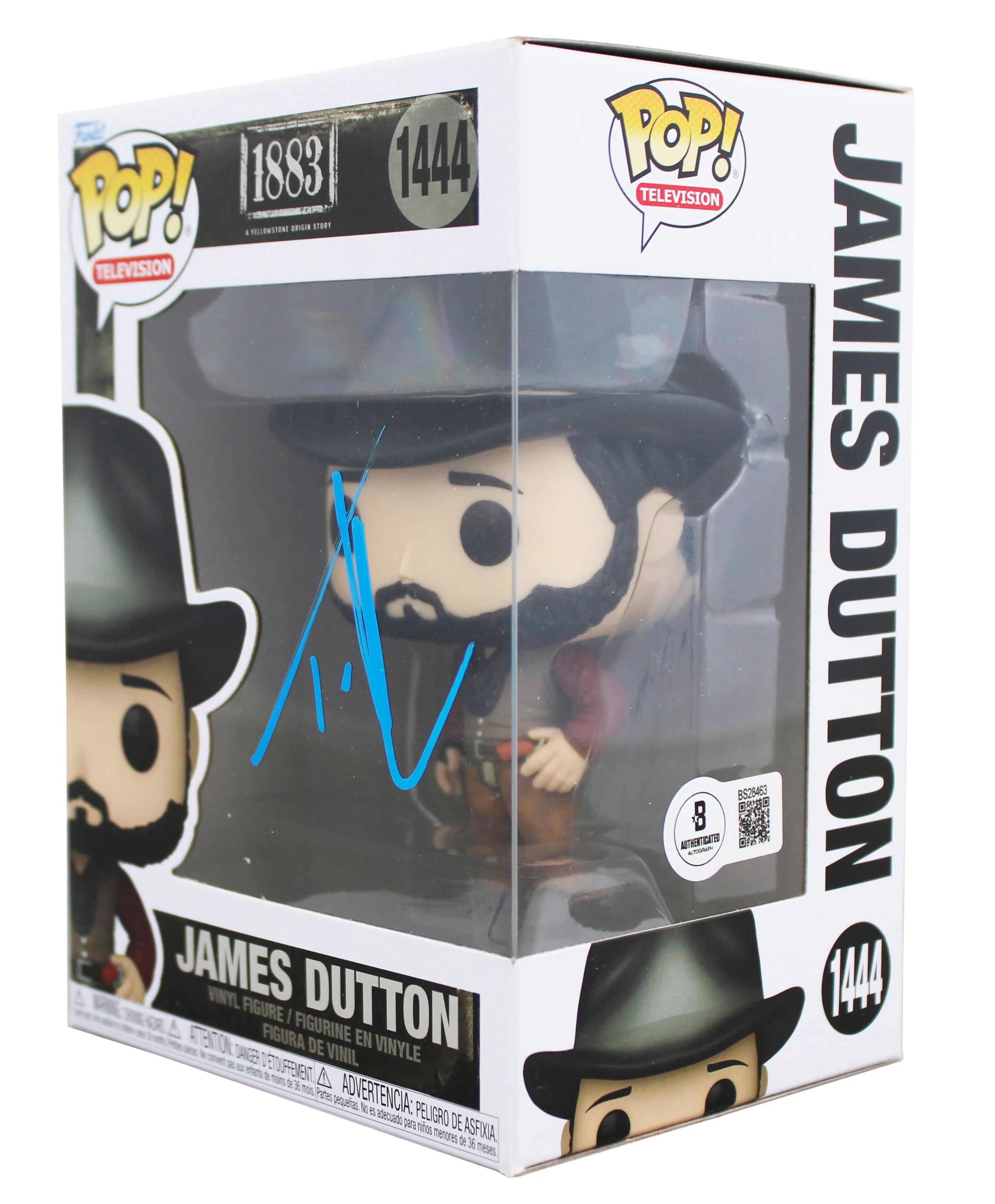 Tim McGraw 1883 Signed James Dutton #1444 Funko Pop Vinyl Figure BAS #BS28463 - Image 3
