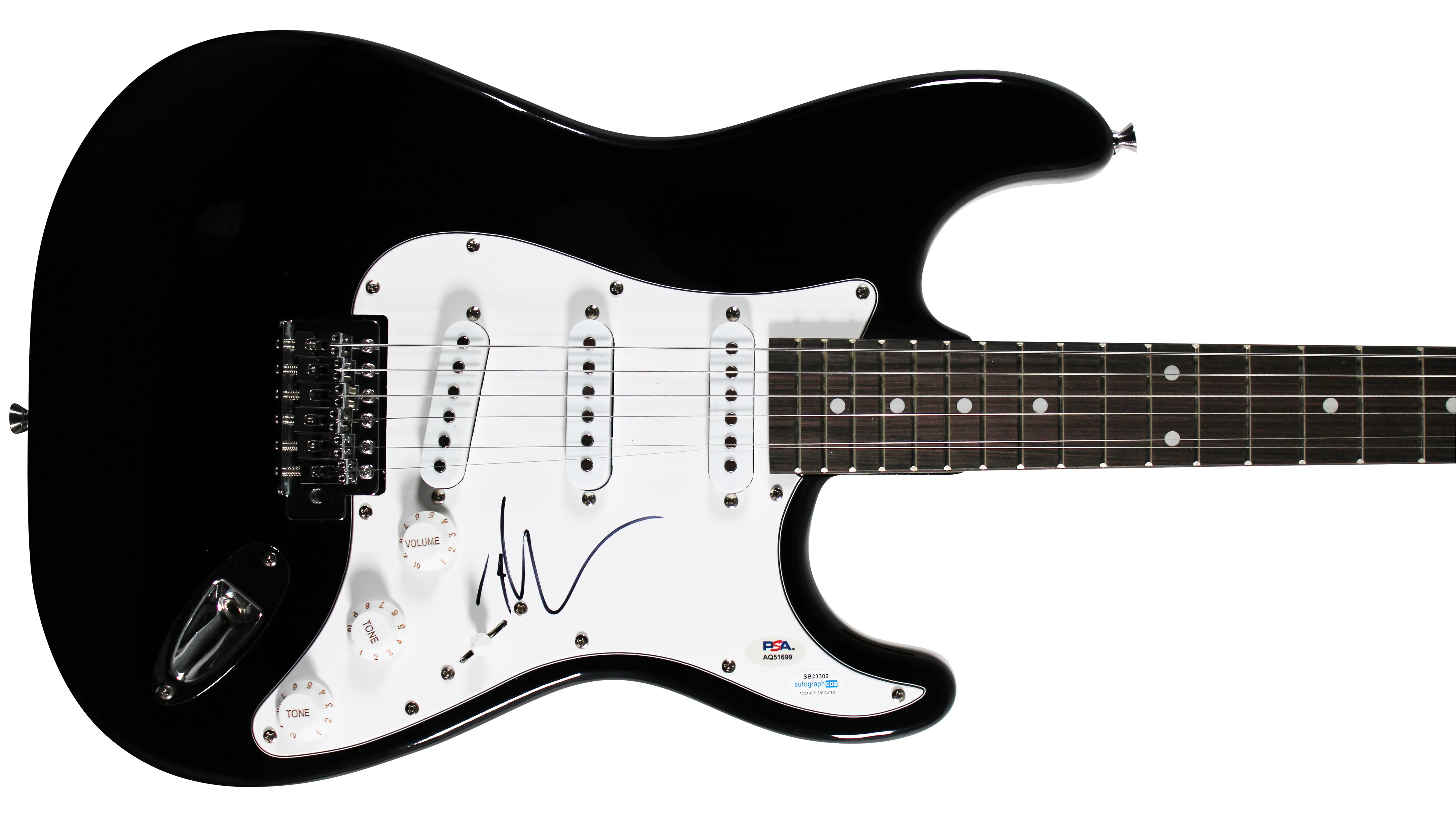 Tim McGraw Authentic Signed Black Electric Guitar Autographed PSA/DNA #AQ51699 - Image 2