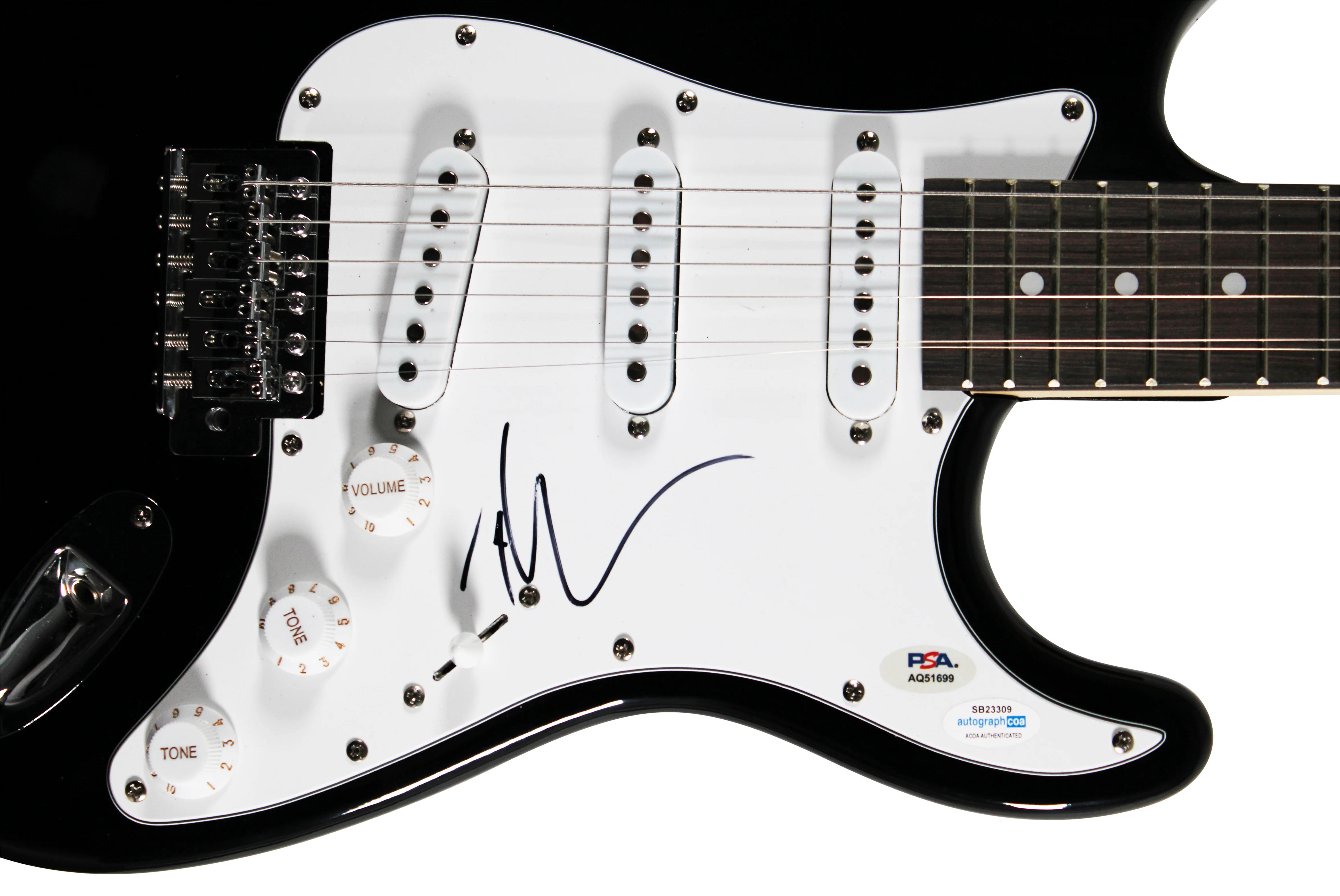 Tim McGraw Authentic Signed Black Electric Guitar Autographed PSA/DNA #AQ51699 - Image 3