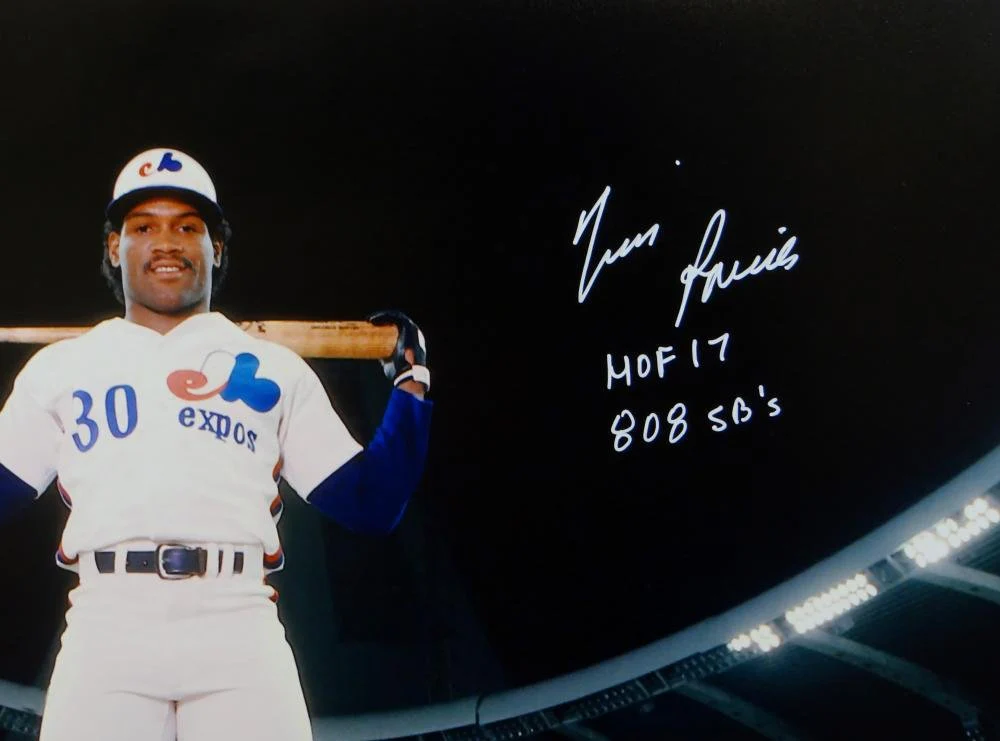 Tim Raines Autographed Expos 16x20 On Field w/ Inscriptions Photo- JSA W Auth - Image 5